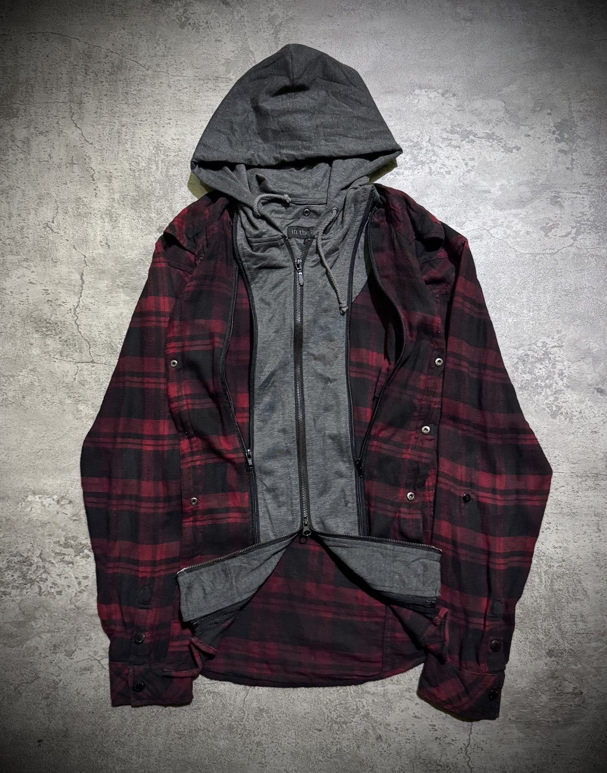 Hysteric Glamour Y2k Intheattic double layer ifsixwasnine Flannel Hooded Size US L / EU 52-54 / 3 - 2 Thumbnail