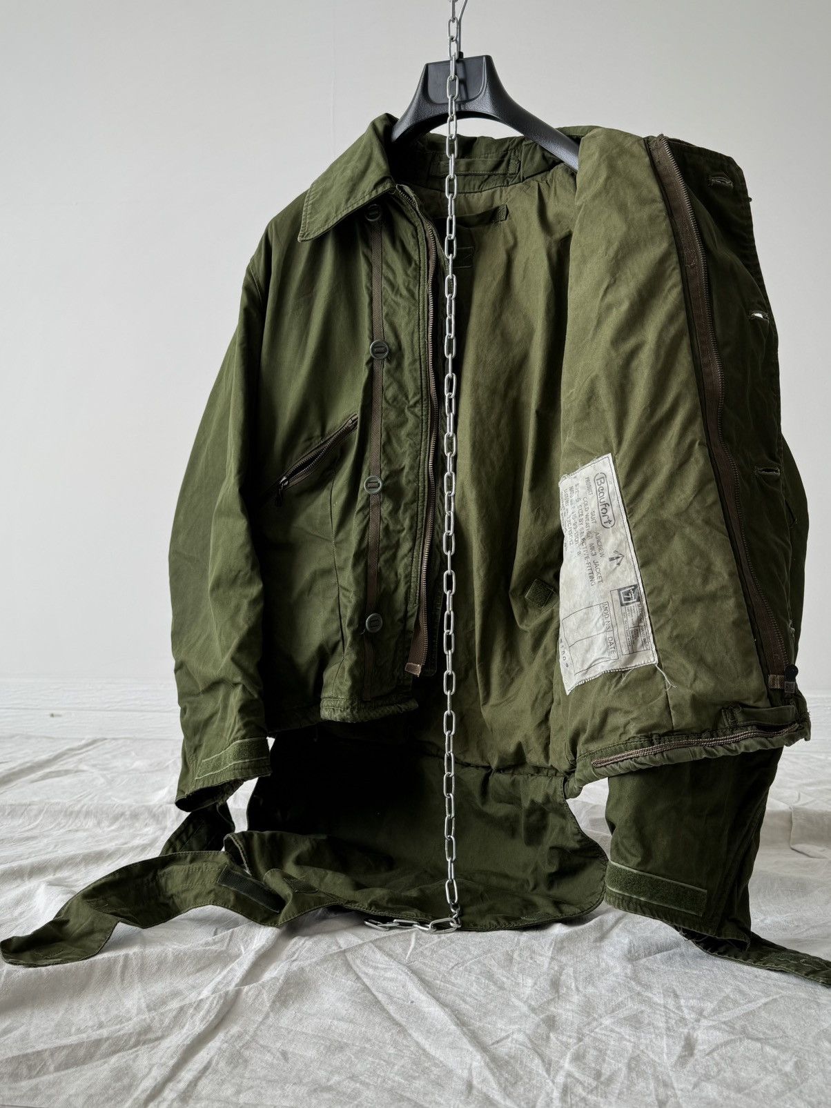 Vintage 1985 Dated British Army RAF MK3 Cold Weather Flying Jacket Size US M / EU 48-50 / 2 - 5 Thumbnail