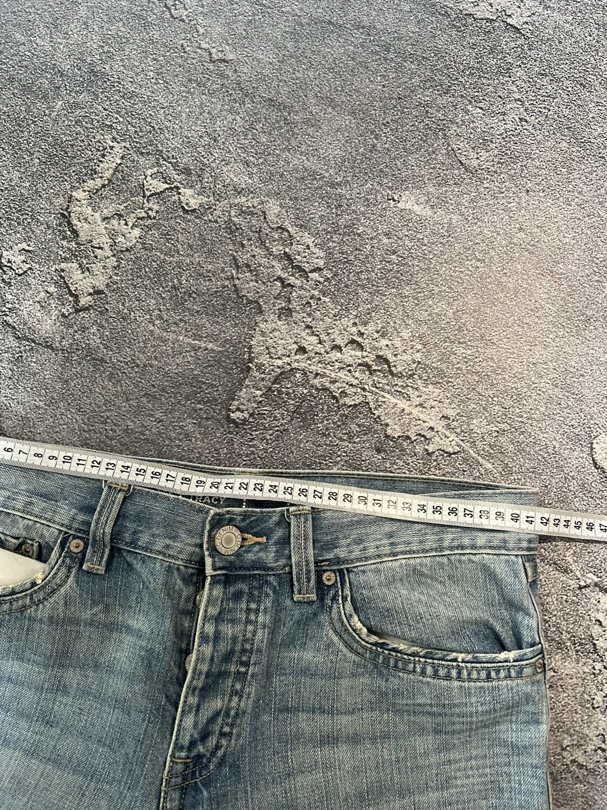 Japanese Brand Vintage Relaxed Draped Skinny Jean / Number Nine Style Blue Size US 32 / EU 48 - 8 Thumbnail