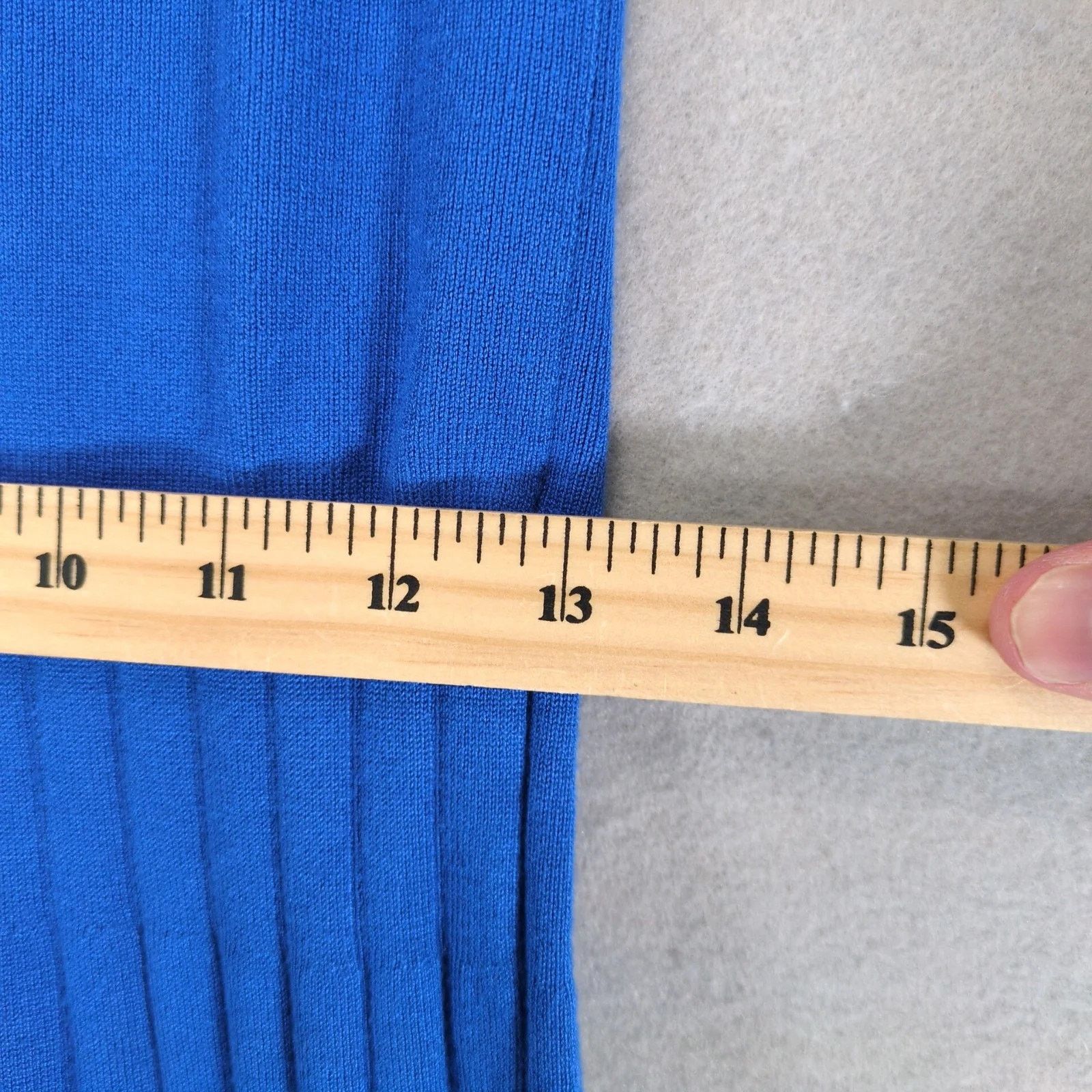 Talbots Talbots Blue Soft Knit Pleated Fit & Flare Sweater Dress S Size S / US 4 / IT 40 - 7 Thumbnail