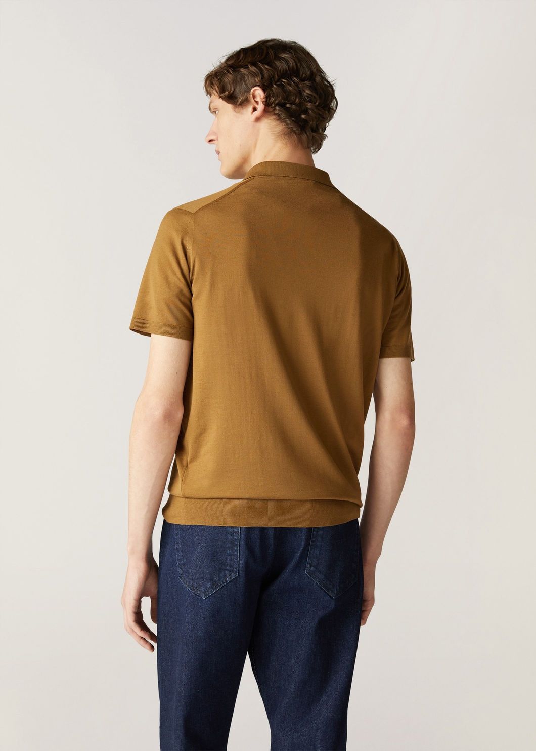 Loro Piana o1w1db10125 FAM9296 Polo Shirt in Mustard Yellow Size US XL / EU 56 / 4 - 5 Thumbnail