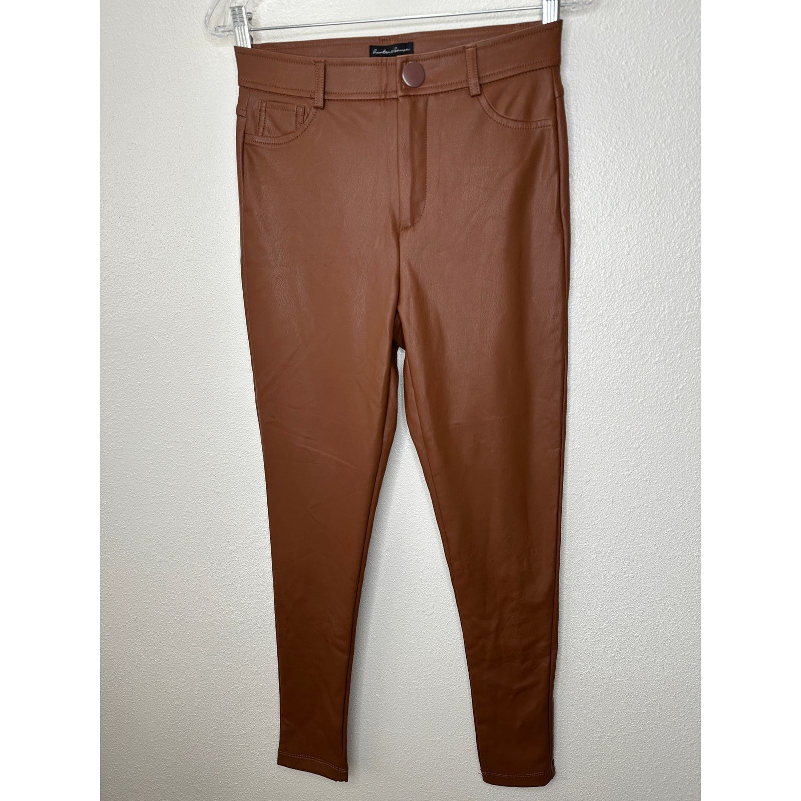 Other NWT Hunter & Brown Faux Leather High Waist Skinny Pant S Size 25" / US 0 / IT 36 - 2 Thumbnail