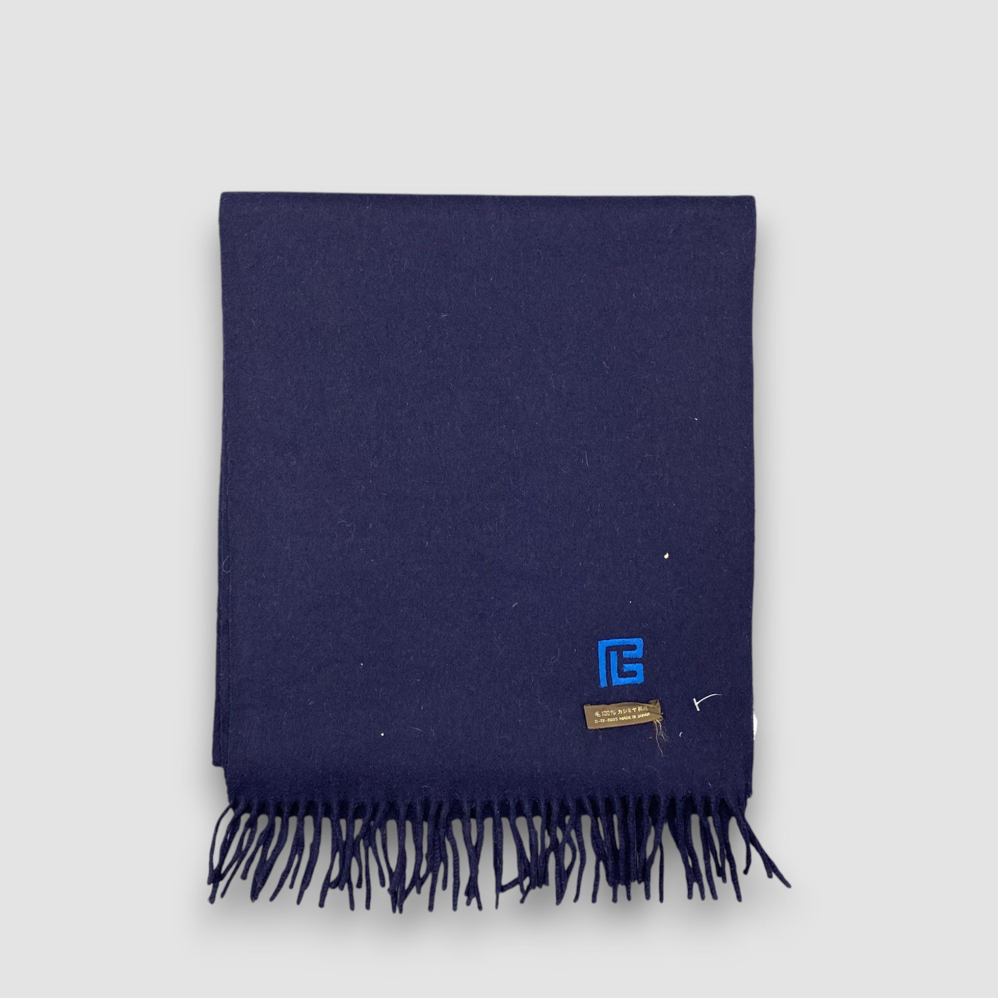 Japanese Brand Vintage Pierre Balmain Scarf Muffler Wool Fringe Scarves Size ONE SIZE - 2 Thumbnail