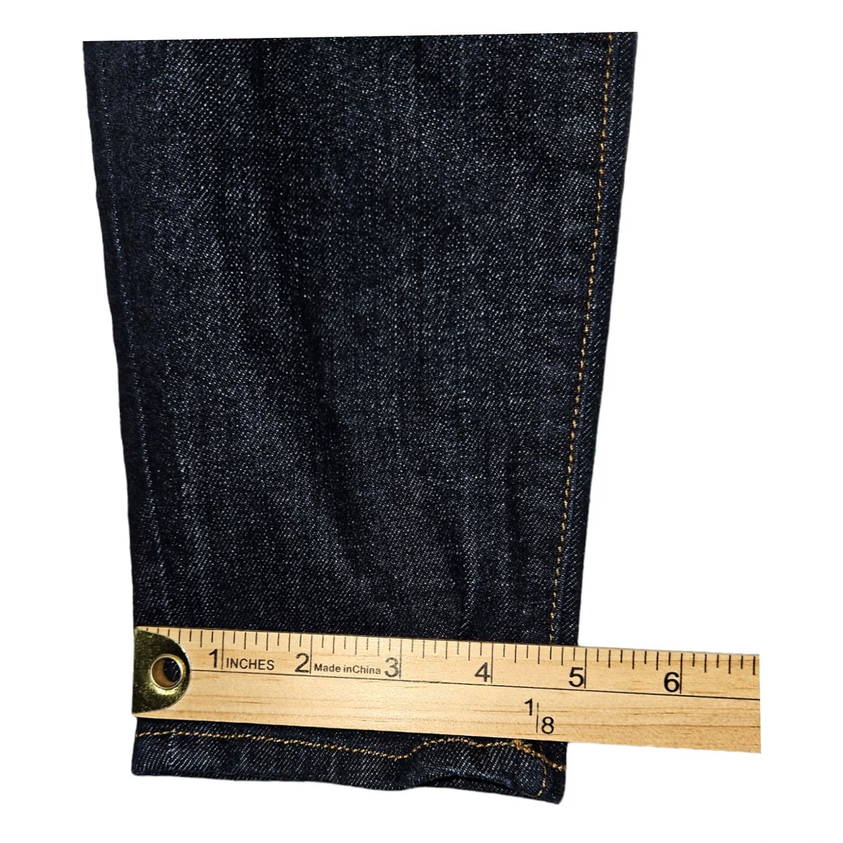 Vintage BALDWIN Jeans Women's 29 Blue Skinny Ultra-High Rise Denim Stretch Modern Preppy Size 29" - 2 Thumbnail