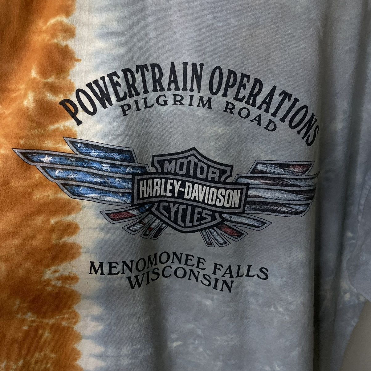 Harley Davidson × Liquid Blue × Vintage 2003 Harley Davidson Powertrain Operations Liquid Blue Style Size US XL / EU 56 / 4 - 2 Thumbnail