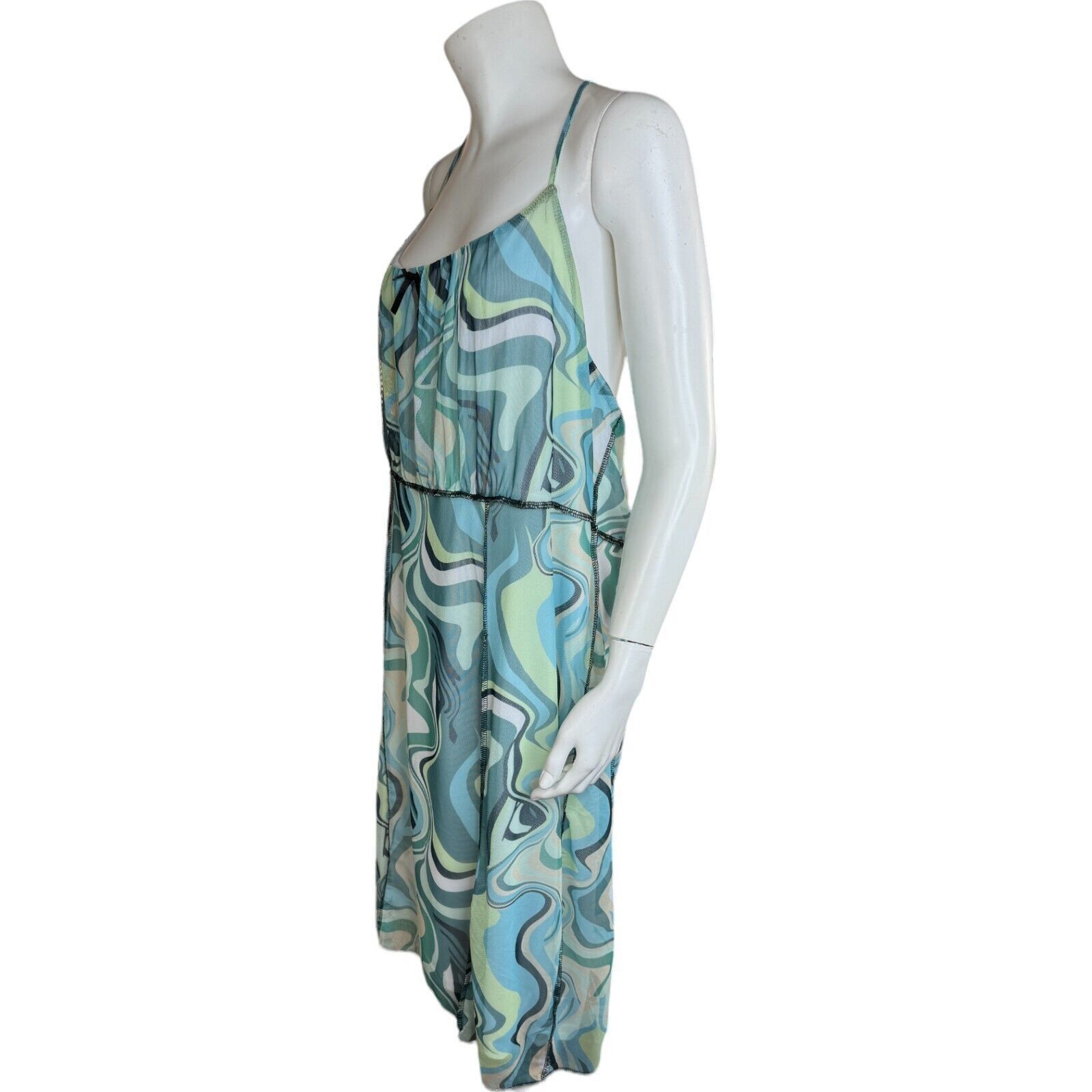 rue21 Rue 21 Blue Swirl Sleeveless Sheath Dress Lined Size 2X Size XXL / US 16-18 / IT 52-54 - 5 Thumbnail