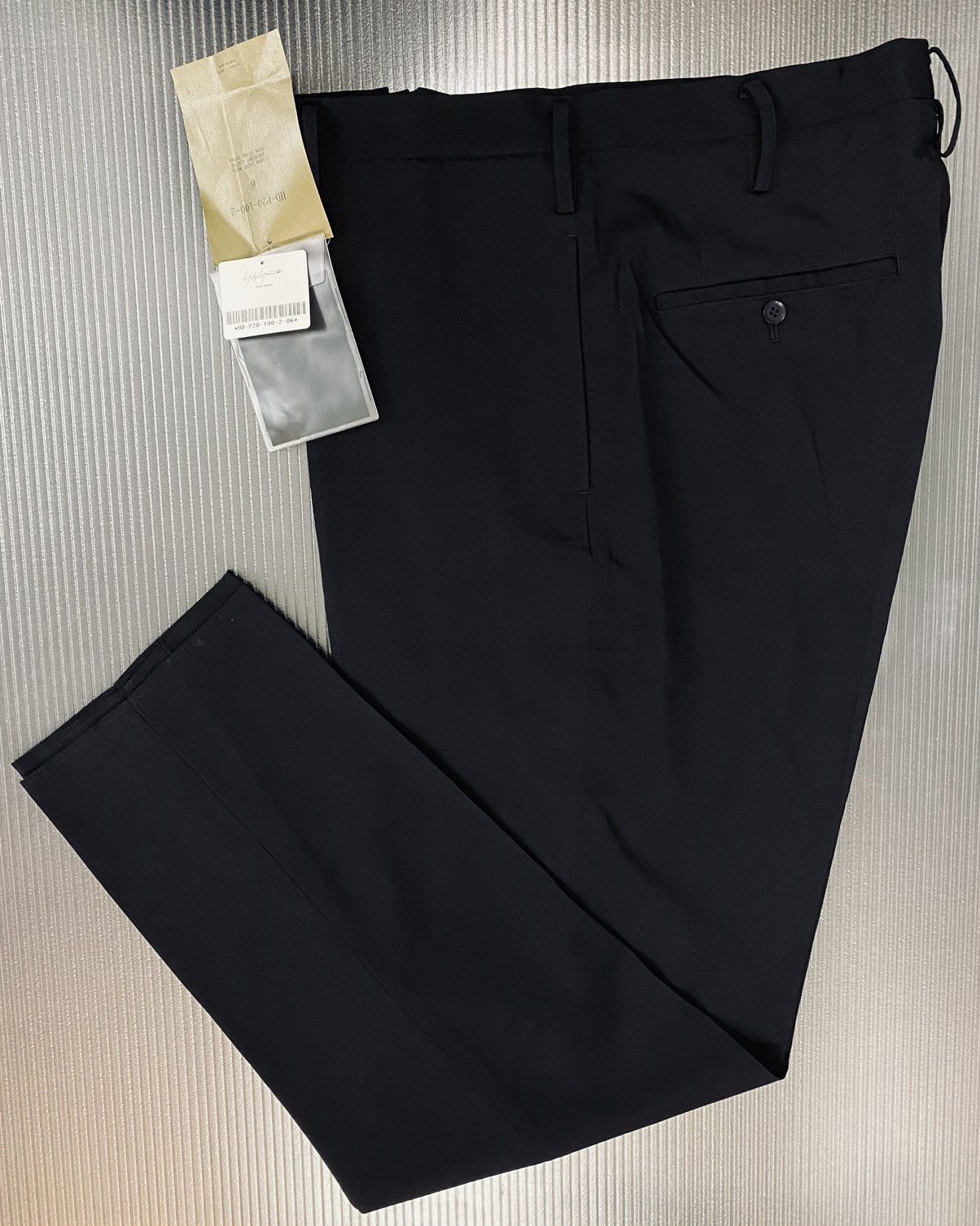Yohji Yamamoto Yohji Yamamoto 🇯🇵 pour homme Nero dc wool slacks 6 NWT Size US 38 / EU 54 - 3 Thumbnail