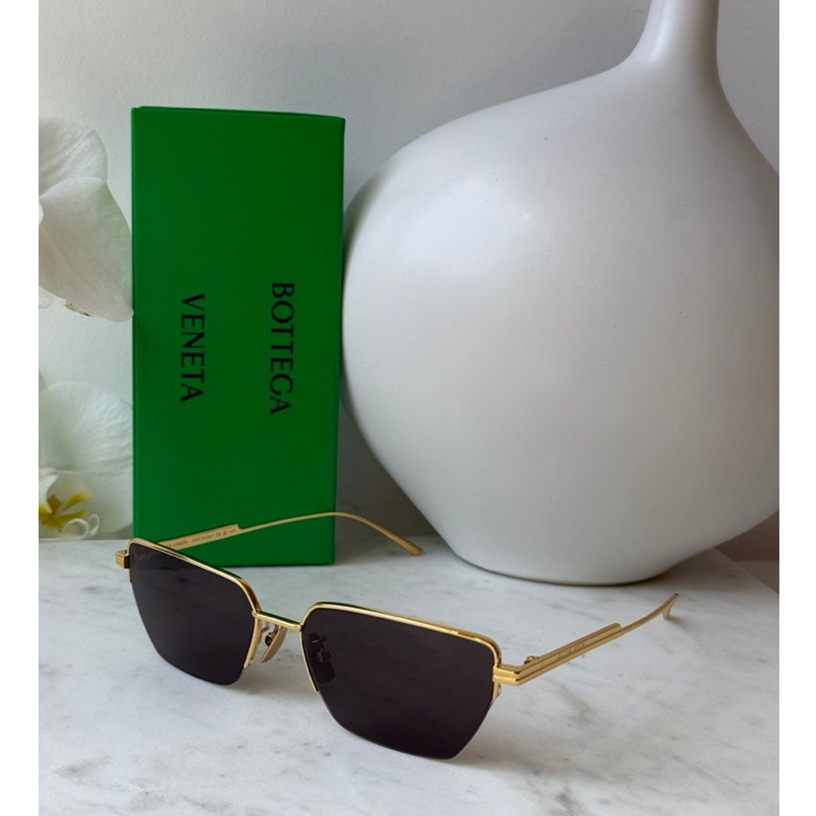 Bottega Veneta NEW Bottega Veneta BV1107S Gold Cat Eye Sunglasses Size ONE SIZE - 2 Thumbnail