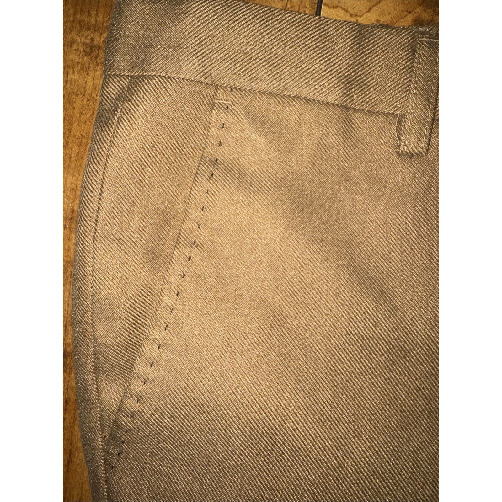 Vintage Paisley & Gray Slim Fit Pants Brown 29x32 Preppy Casual Size US 29 - 3 Thumbnail