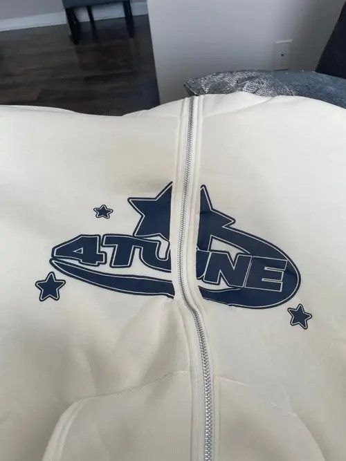 VIBE Hoodie Zip-up Retro star print Gothic Harajuku style Y2K Size US M / EU 48-50 / 2 - 8 Thumbnail