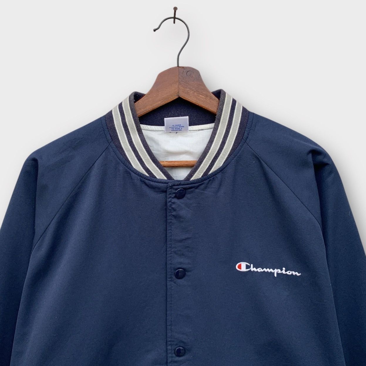 Champion Champion Windbreaker Snap Button Bomber Jacket Size US L / EU 52-54 / 3 - 6 Thumbnail