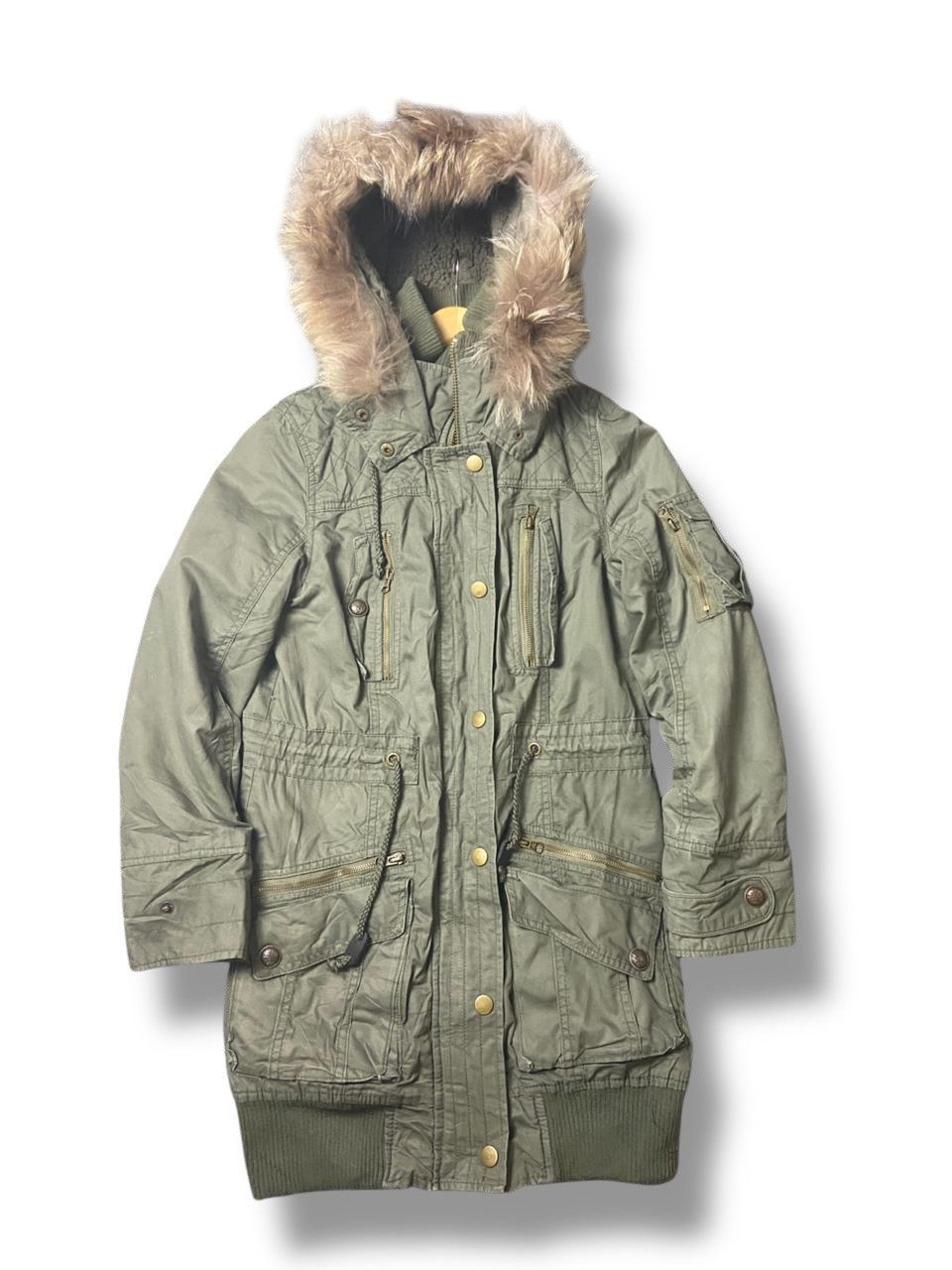 Japanese Brand × Seditionaries × Vintage BODY DESSERT Utility Pocket Fur Lining Hooded Jacket (118) Size US XXS / EU 40 - 1 Thumbnail