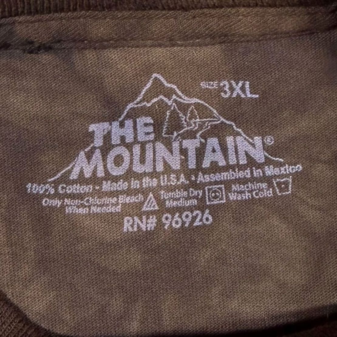 The Mountain The Mountain Tiger Animal Wildlife Graphic Brown Tie Dye T-Shirt 3XL Mens Redo: 3XL? Size US XXL / EU 58 / 5 - 5 Thumbnail