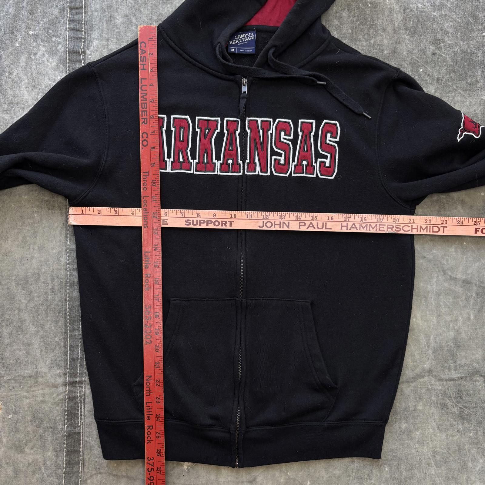 Vintage Vintage Y2K Arkansas Razorbacks Grunge Sport Full Zip Hoodie Size US M / EU 48-50 / 2 - 4 Thumbnail