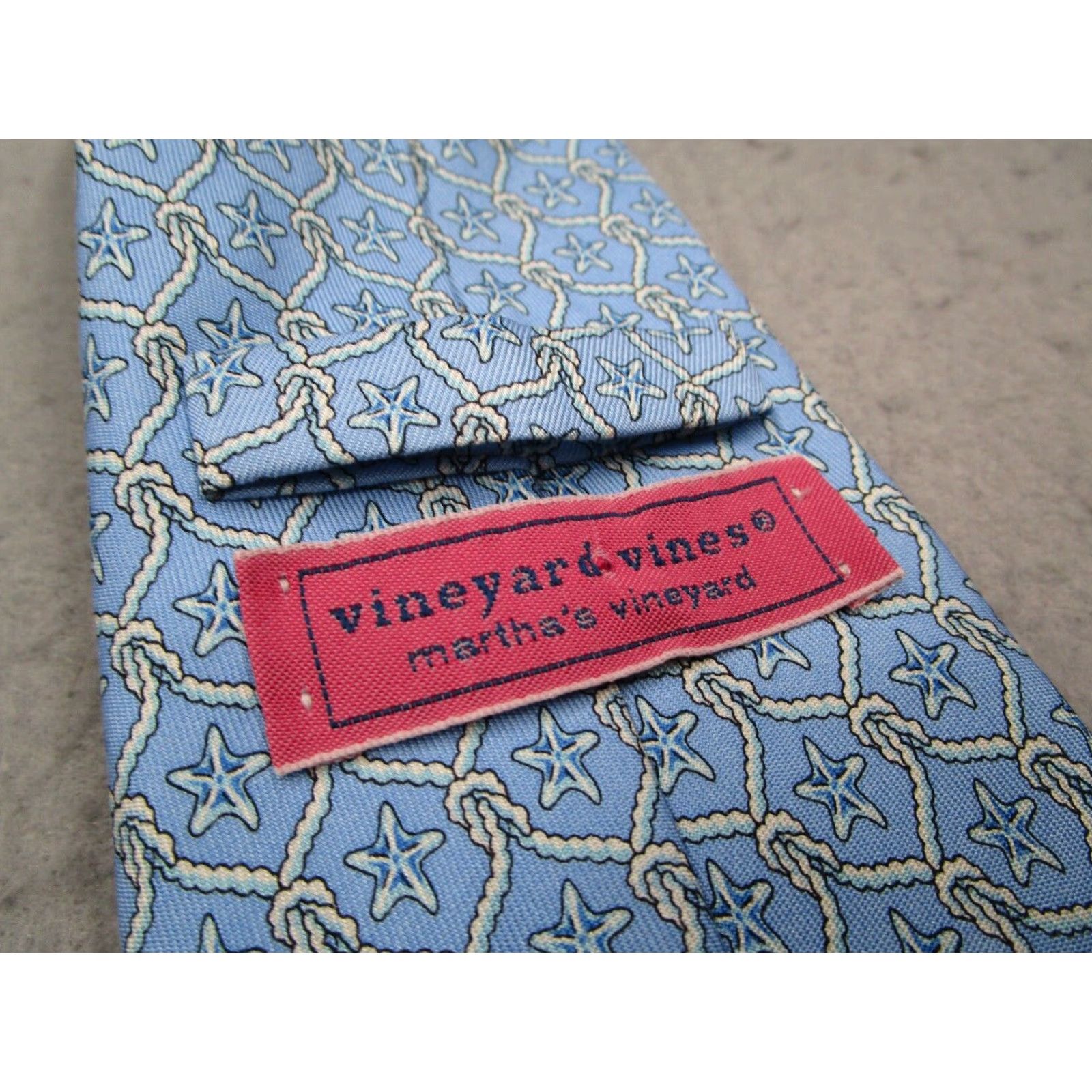 Vineyard Vines Vineyard Vines Blue Silk Tie Mens Classic Hand Made American Retro Size ONE SIZE - 4 Thumbnail