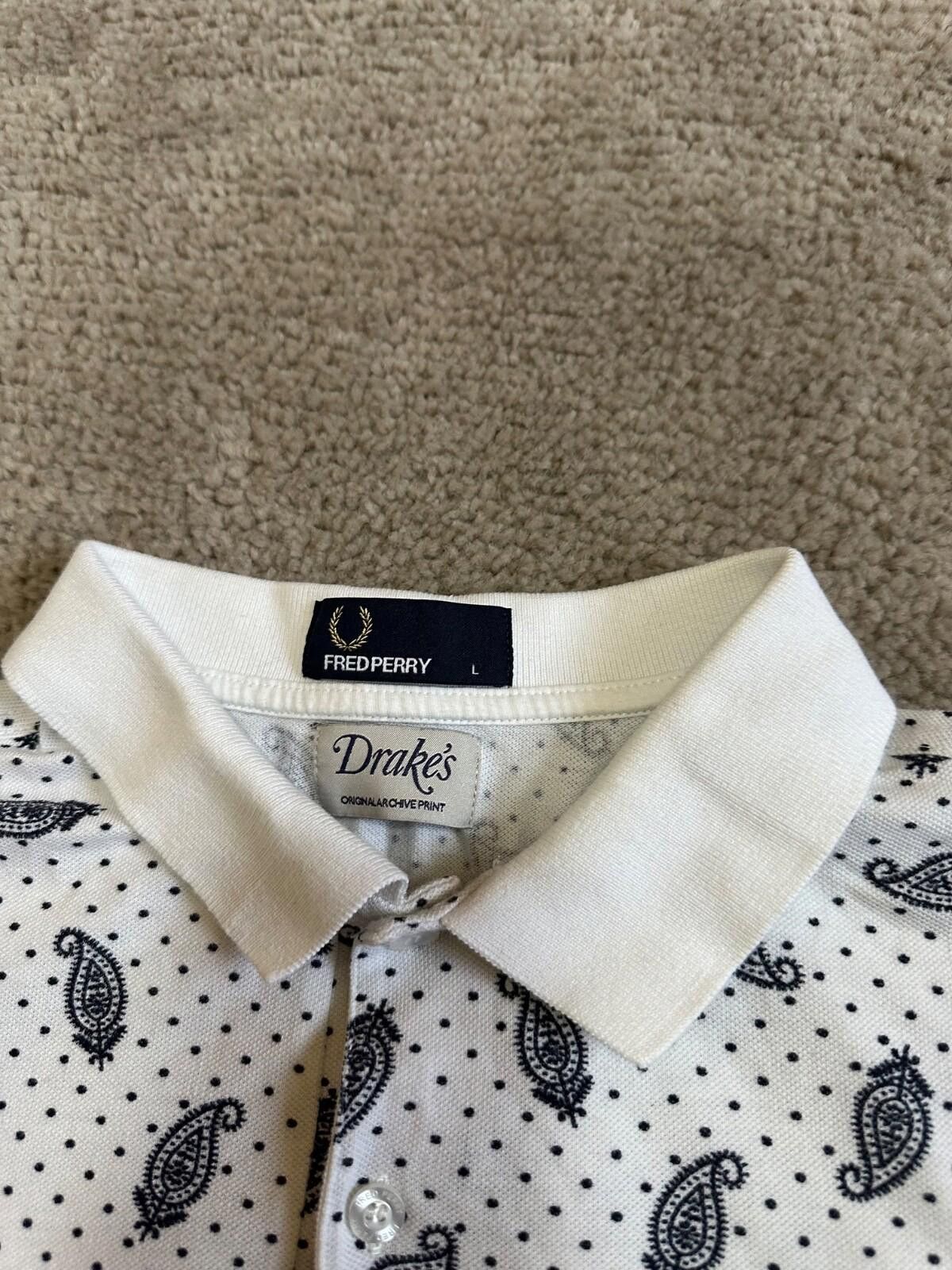 Fred Perry Fred Perry x Drake's Archive Print Paisley SS Polo Shirt L Size US L / EU 52-54 / 3 - 5 Thumbnail
