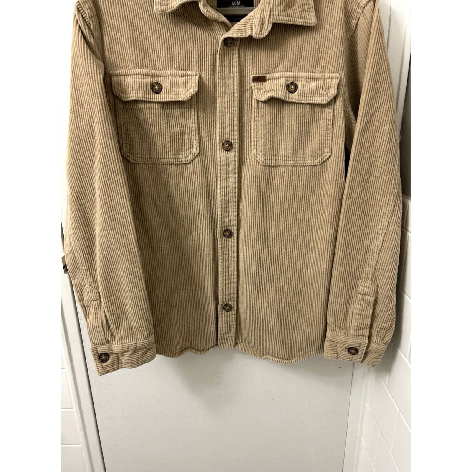Buffalo David Bitton Buffalo David Bitton Corduroy Shirt Jacket Mens M Tan Shacket Pockets L/S Vintage: No Size US M / EU 48-50 / 2 - 3 Thumbnail