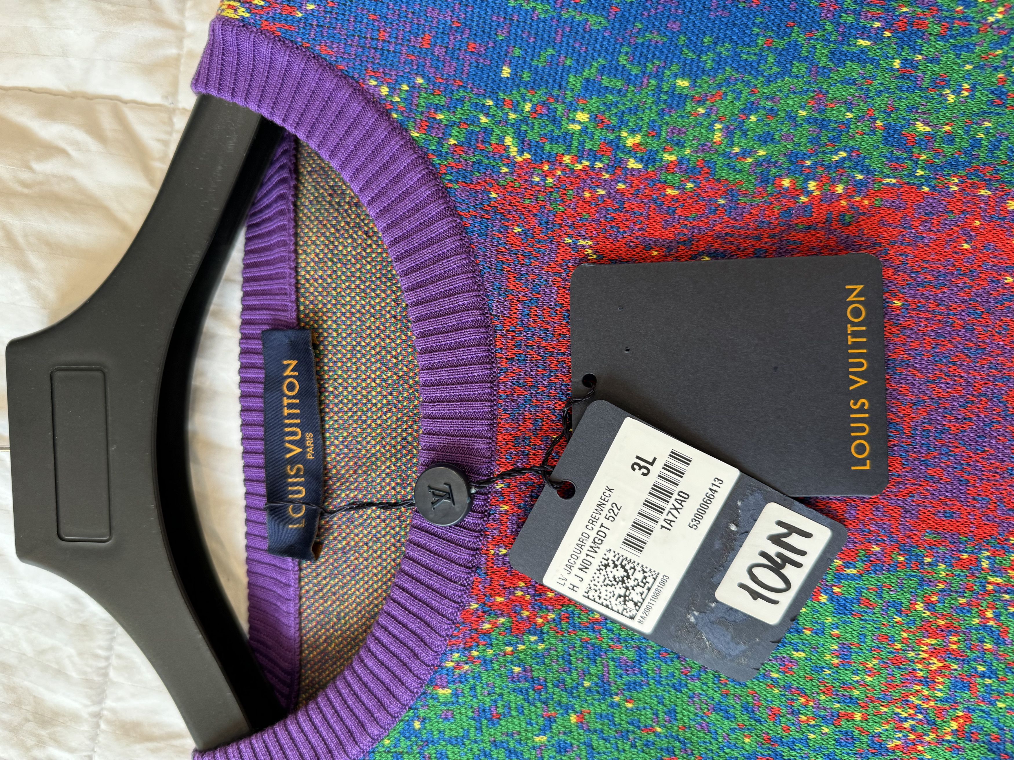 Louis Vuitton Louis Vuitton Multicolor Pullover Rainbow Sweater Size US XXL / EU 58 / 5 - 3 Thumbnail