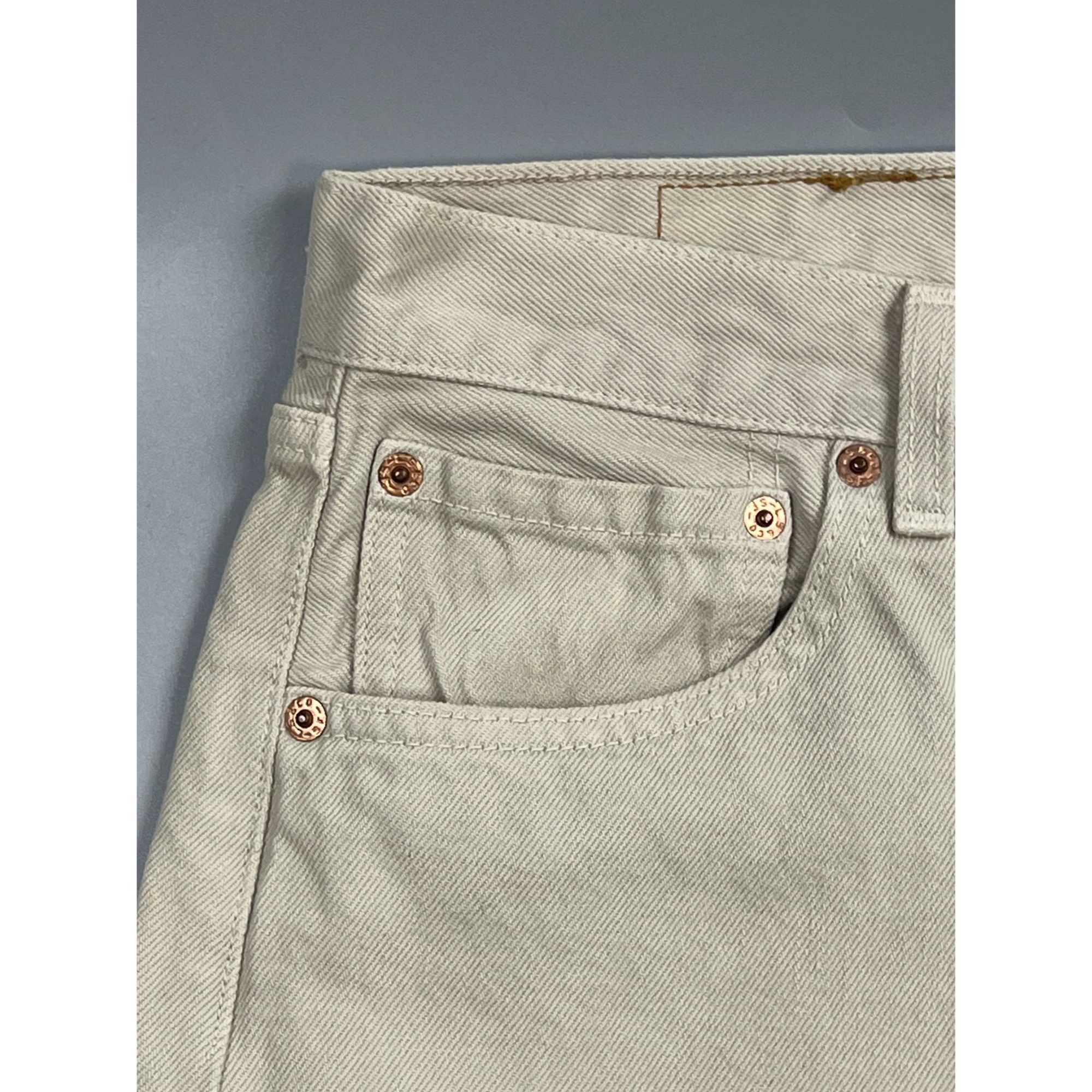 Levi's Levi’s 501 Made In USA Beige Denim Jeans Pants (Y0894) Size US 36 / EU 52 - 6 Thumbnail