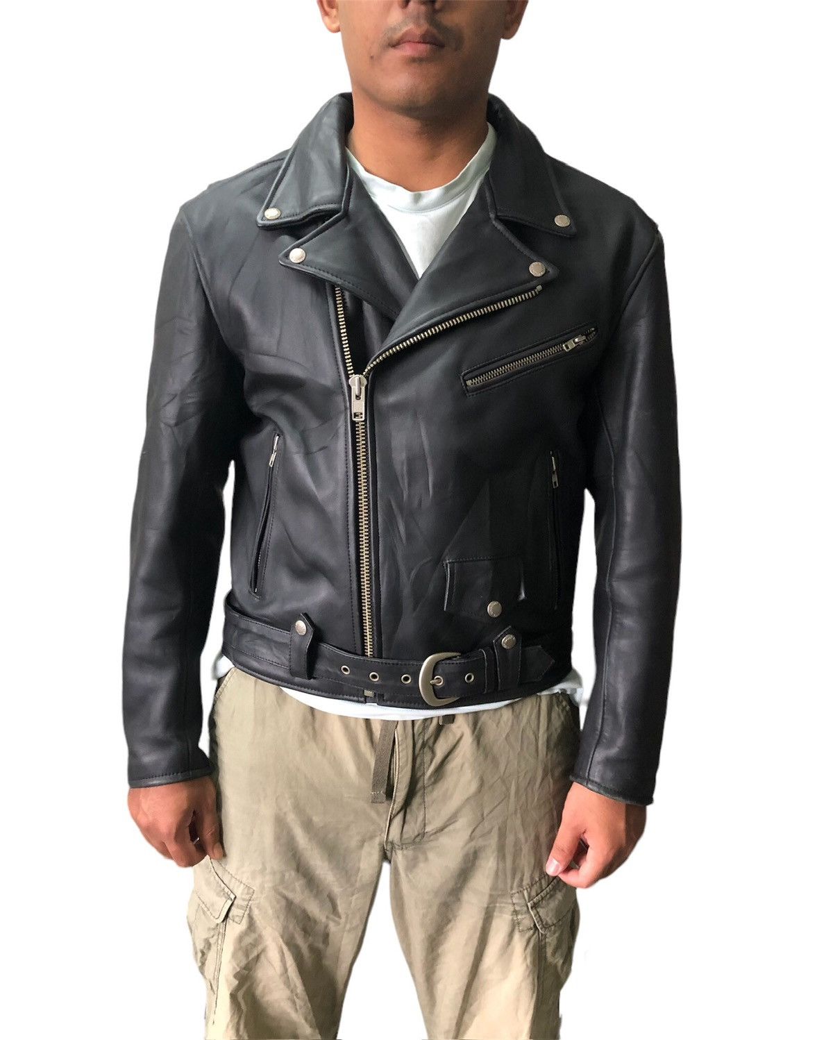 Harley Davidson Vintage Nankai x Harley Davidson Perfecto Leather Jacket Size US XL / EU 56 / 4 - 1 Thumbnail