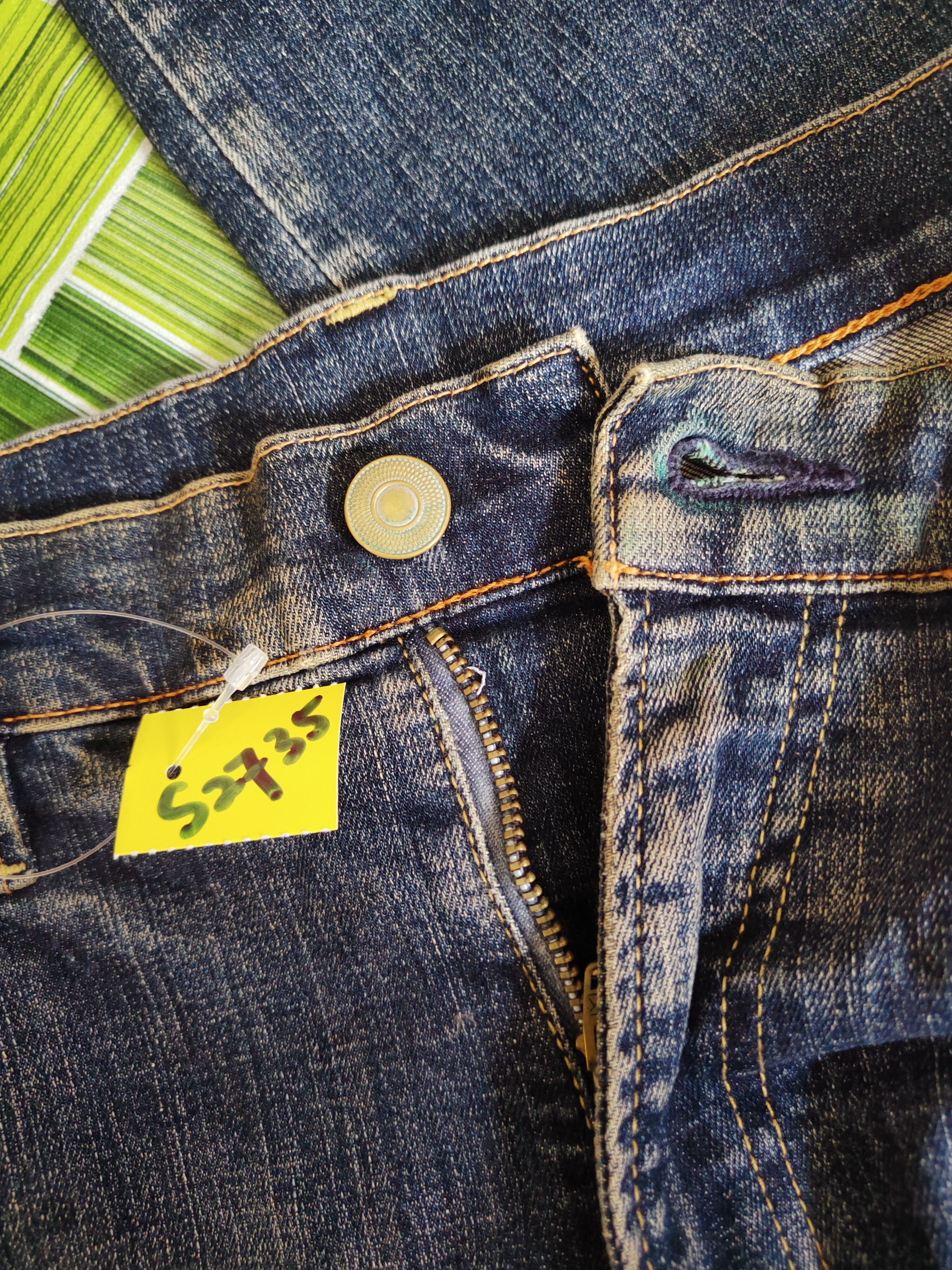 Japanese Brand Japanese Brand Dark Blue Faded Ripped Jeans #S2735 Size US 32 / EU 48 - 16 Thumbnail
