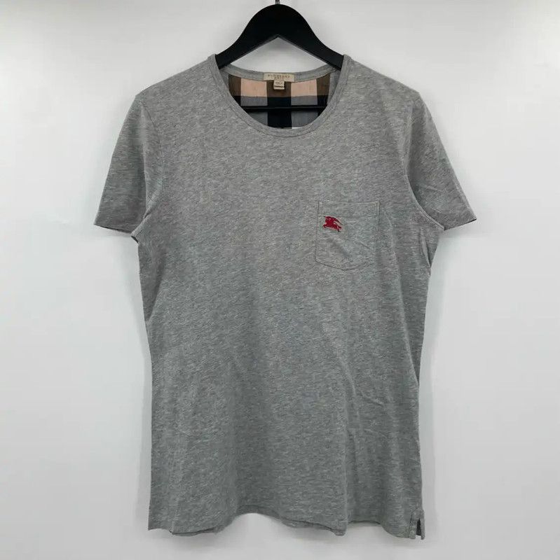 Burberry Burberry Summer Gray Cotton Men's T-Shirt Size US M / EU 48-50 / 2 - 1 Thumbnail