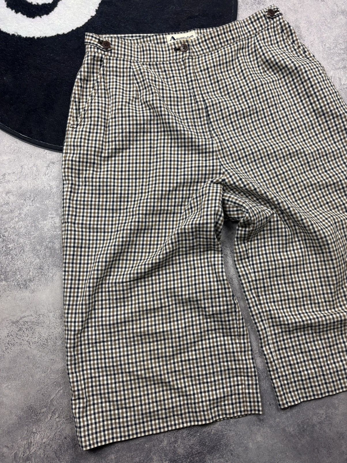 Aquascutum AQUASCUTUM Vintage Hype Checkered Streetwear Casual Rare Size 34" / US 12 / IT 48 - 3 Thumbnail