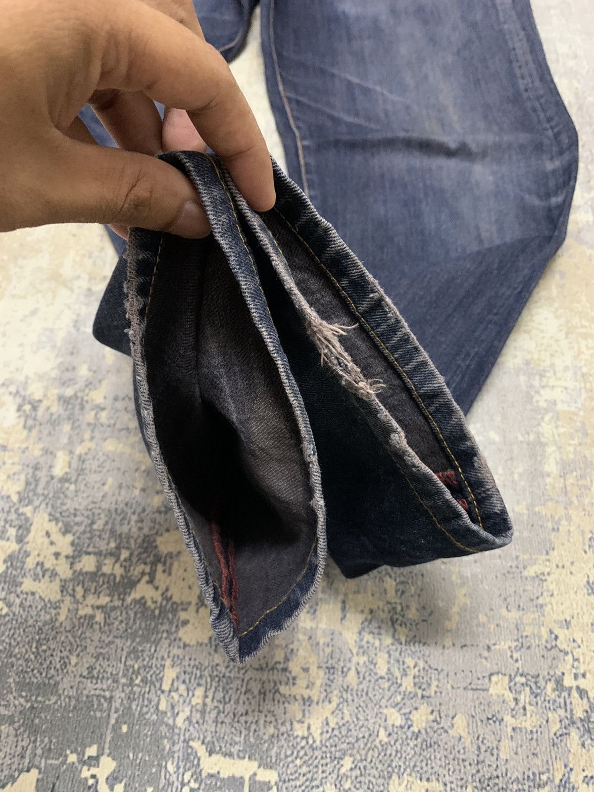 Japanese Brand Japanese Blue Standard Vintage Est. 1978 Faded Indigo Jeans Size US 32 / EU 48 - 7 Thumbnail