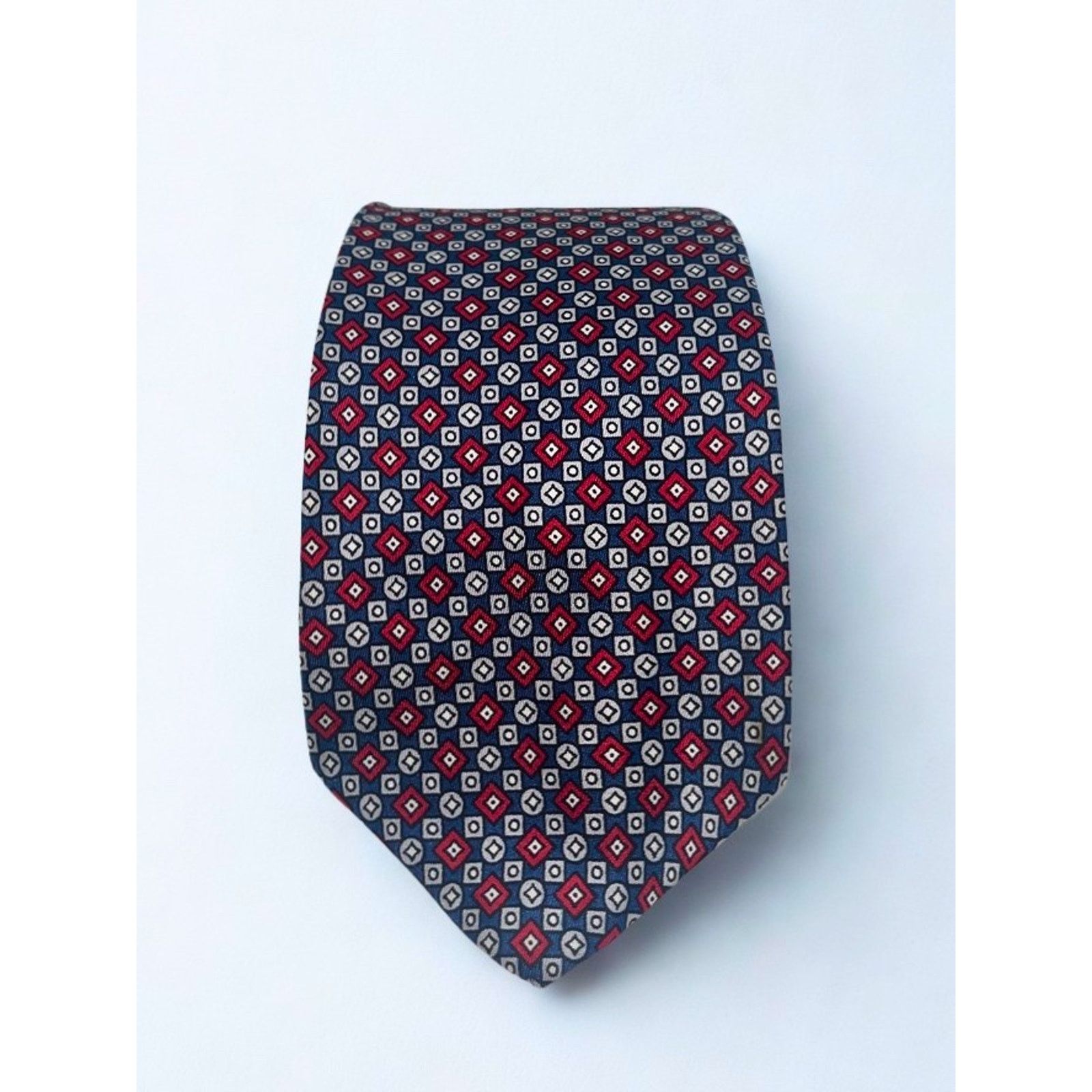 Dior Christian Dior Cravates B Altman Silk Tie Geometric Italy Size ONE SIZE - 5 Thumbnail