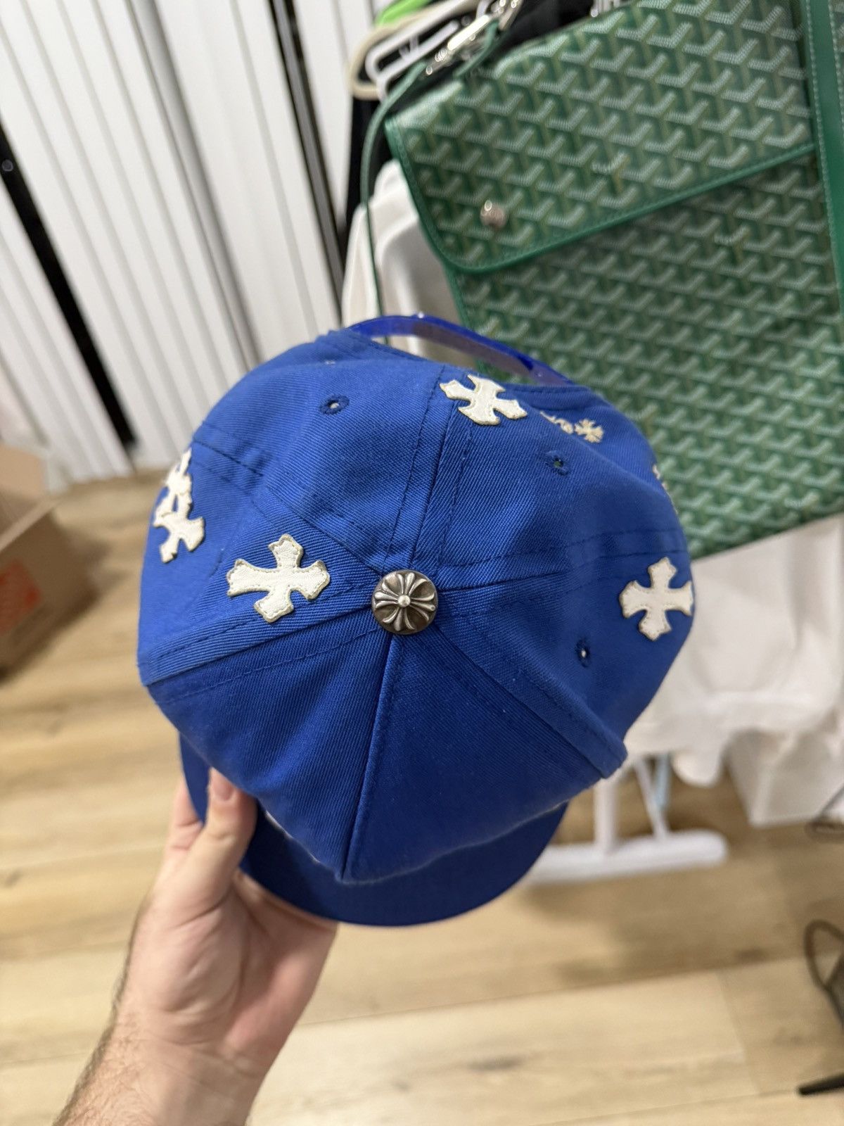 Chrome Hearts Chrome hearts blue/white multi patch hat Size ONE SIZE - 4 Thumbnail