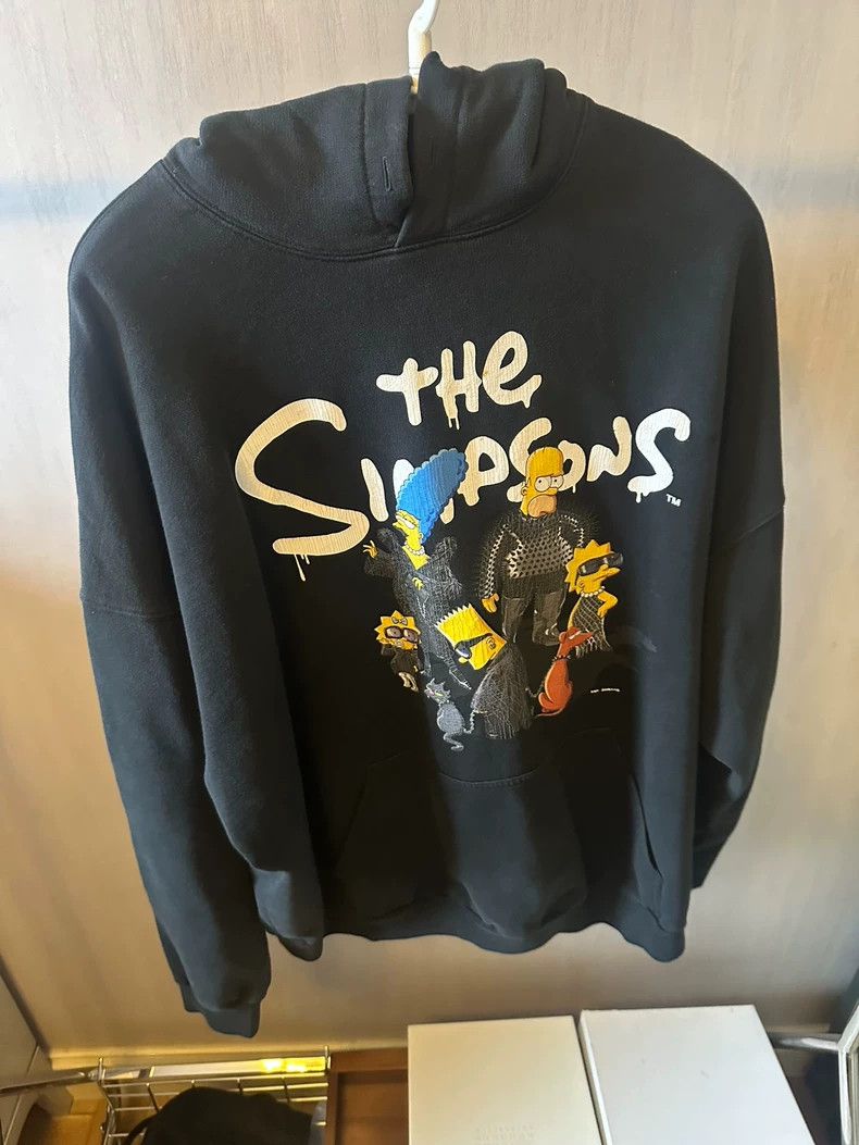 Balenciaga Balenciaga Simpson Hooded Sweatshirt 2503-Nextarrow Size US M / EU 48-50 / 2 - 1 Thumbnail