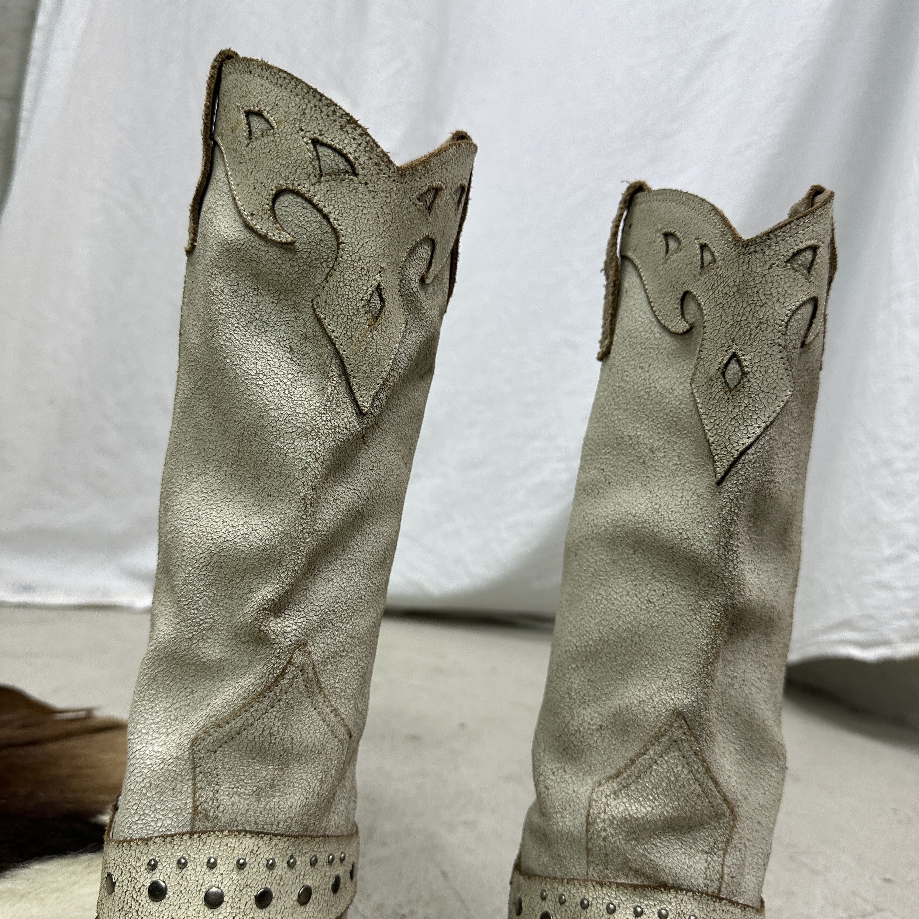Vintage Vintage Cracked Leather Western Cowboy Boots Y2K Size US 9 / IT 39 - 11 Thumbnail