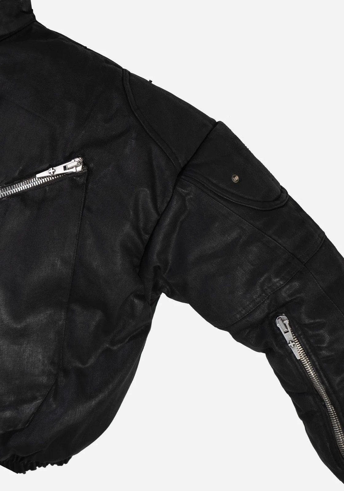 Shine Luxury METHADONE Layered killer moto bomber jacket