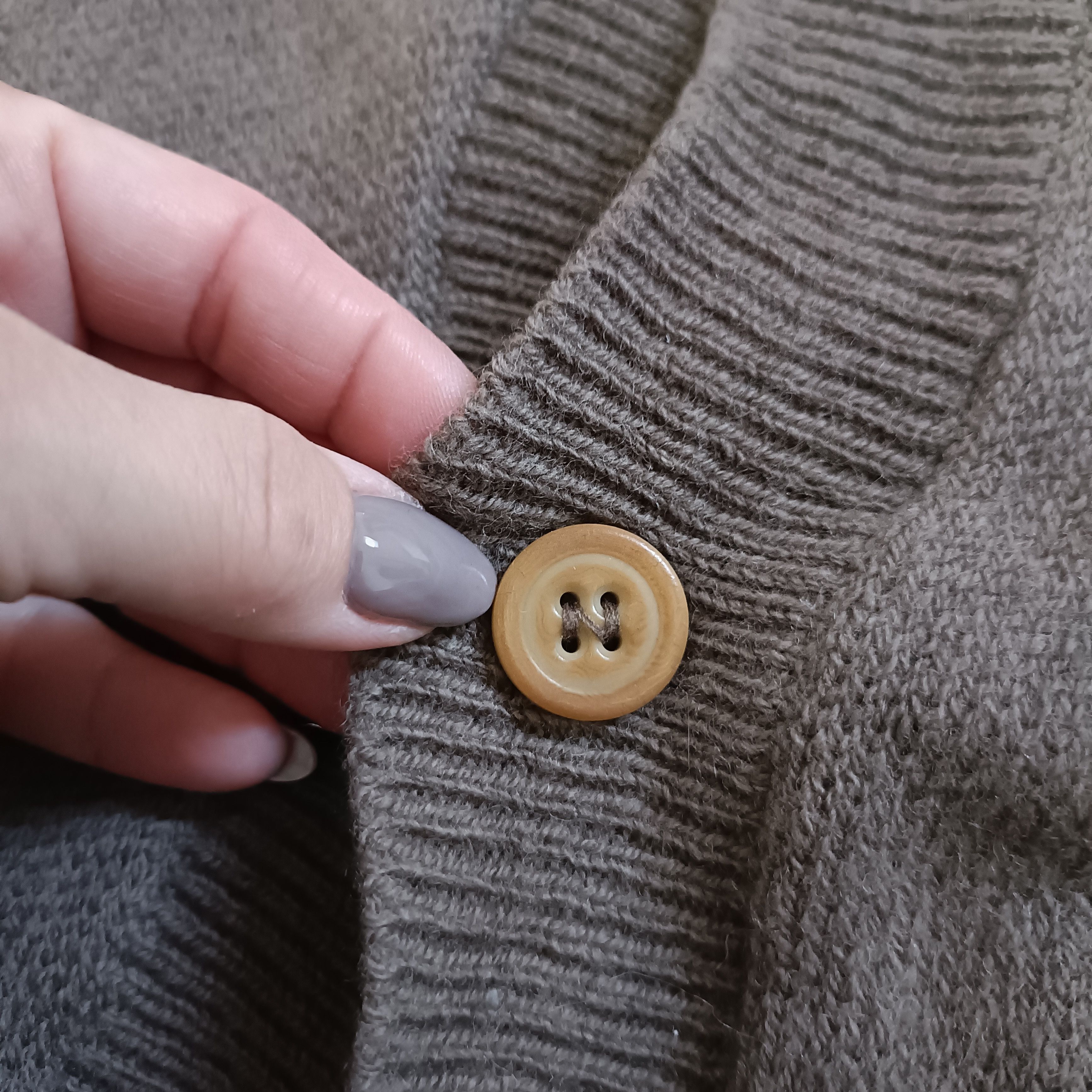 Our Legacy Men's Brown Lambswool Cardigan ! Size US L / EU 52-54 / 3 - 4 Thumbnail