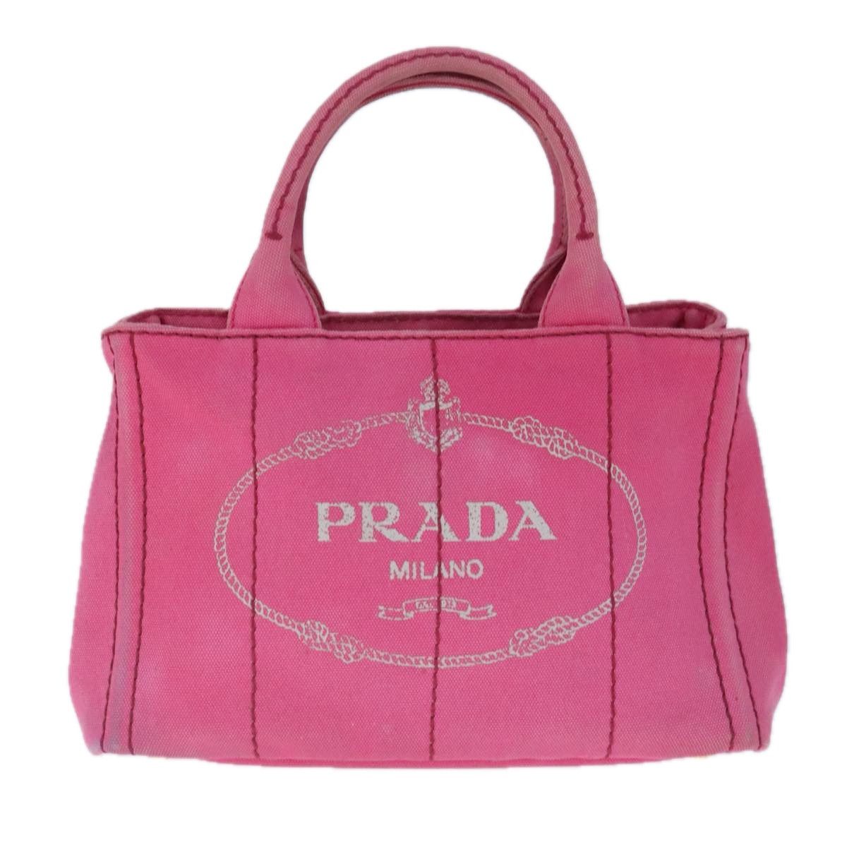 Canapa Pink Canvas Handbag (Pre-Owned)