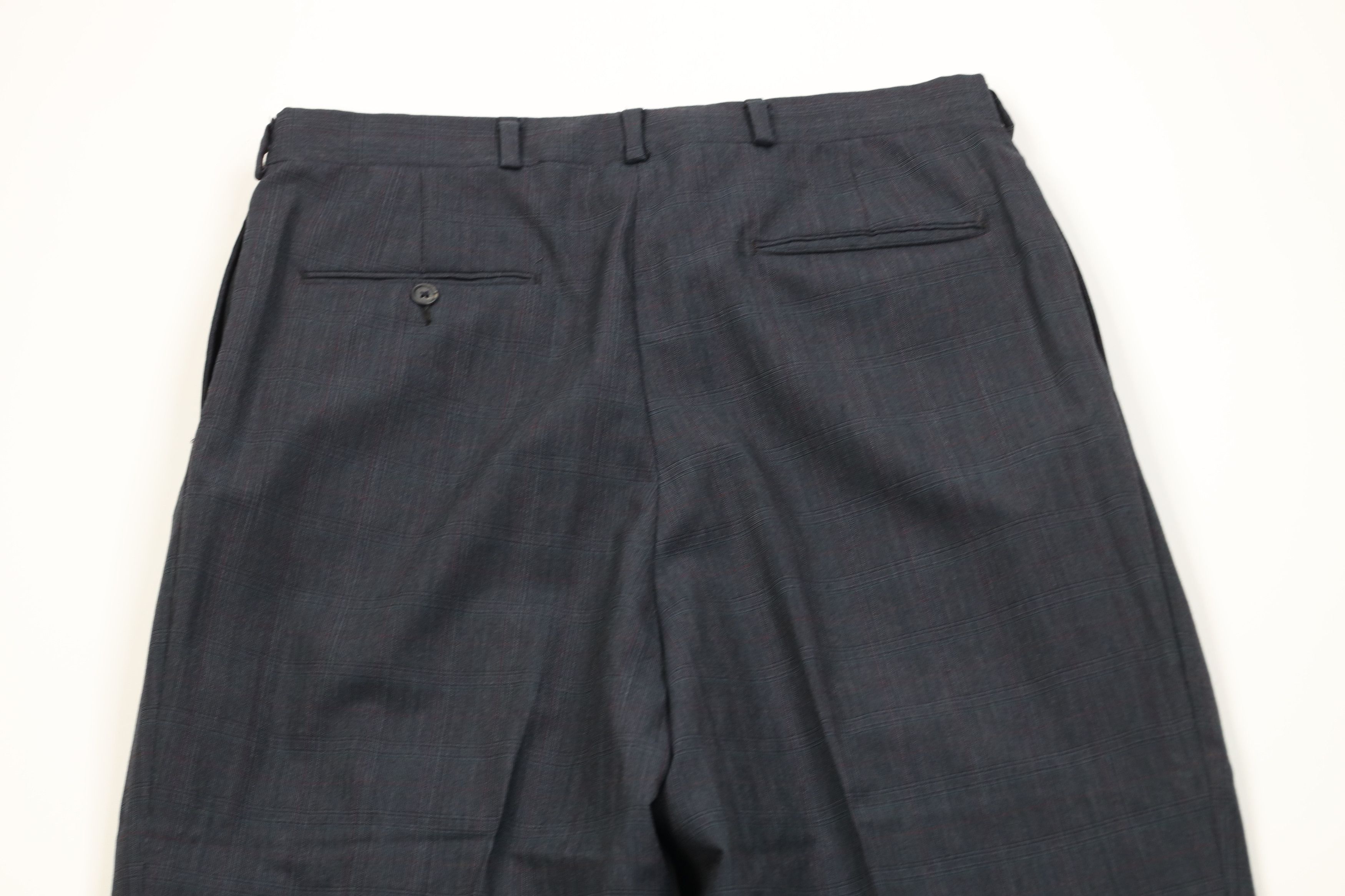 Vintage Vintage 70s Streetwear Wool Wide Leg Chino Pants Plaid USA Size US 34 / EU 50 - 8 Thumbnail