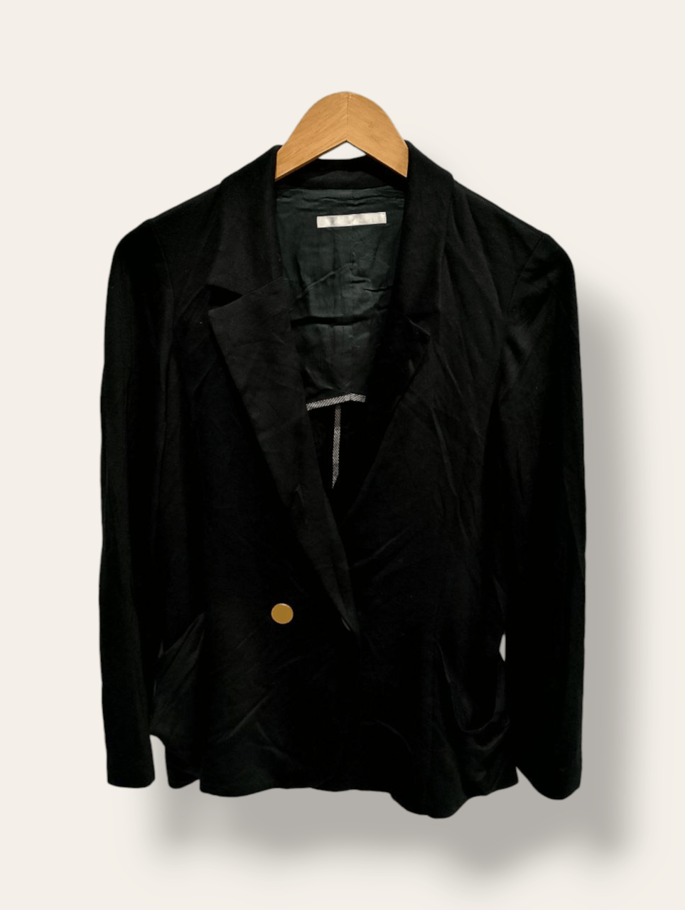 image of Archival Clothing x Nolleys Nolley's Sophi Black Double Breasted Blazer Jacket, Women's (Size XS)