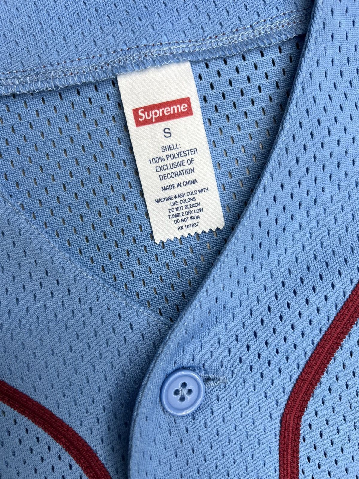 Supreme Supreme Old English Baseball Jersey Size US S / EU 44-46 / 1 - 3 Thumbnail