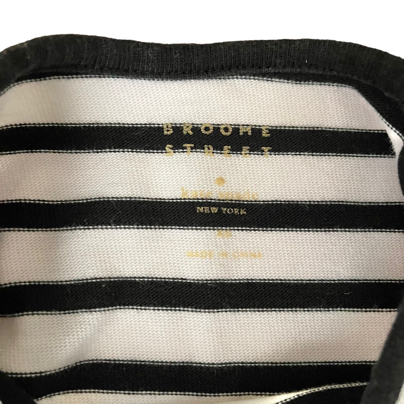 Kate Spade Kate Spade Broome Street Stripe Tassel Flutter Sleeve Top Size XS / US 0-2 / IT 36-38 - 3 Thumbnail