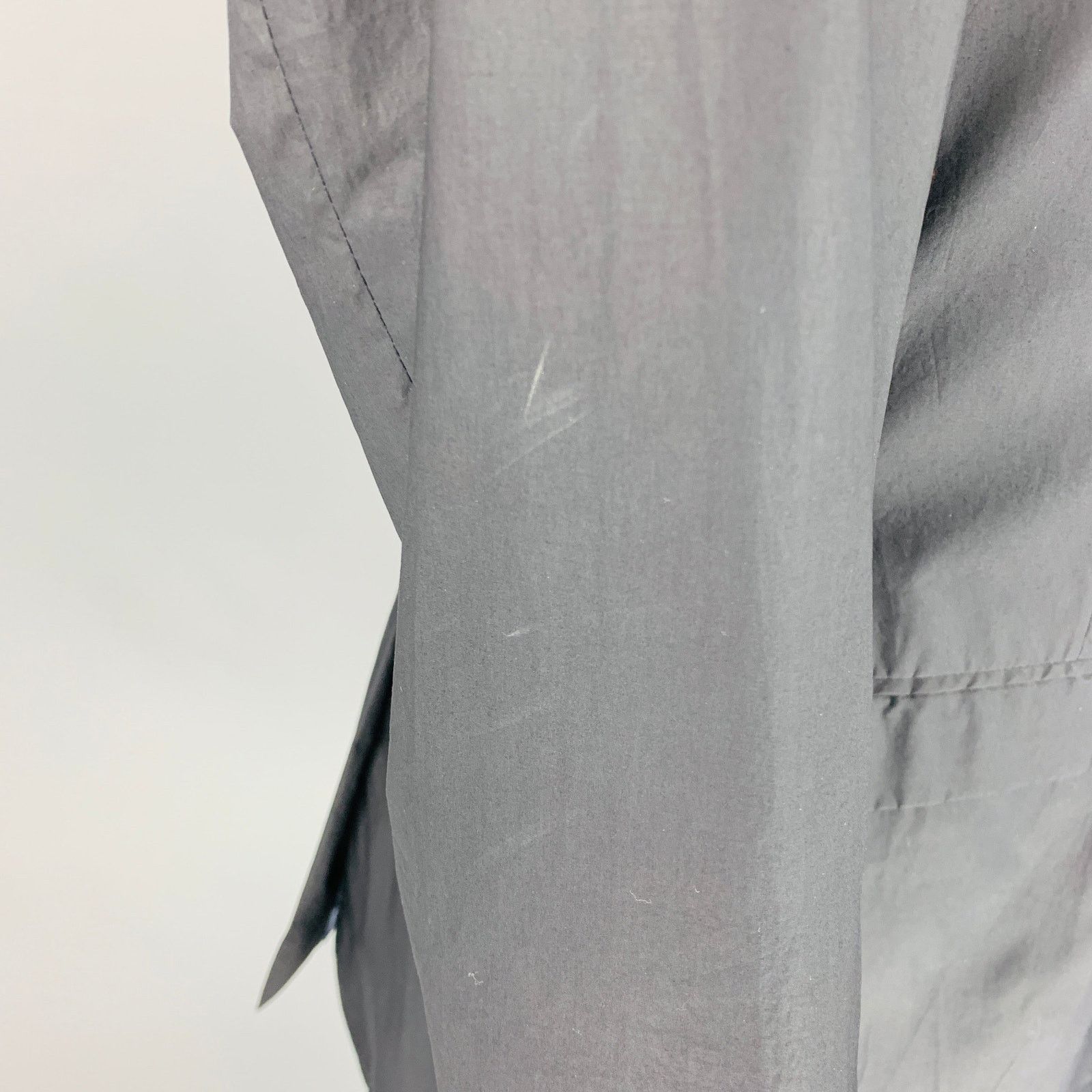 Burberry Prorsum BURBERRY PRORSUM Size 40 Black Coated Cotton Sport Coat Size 40R - 4 Thumbnail