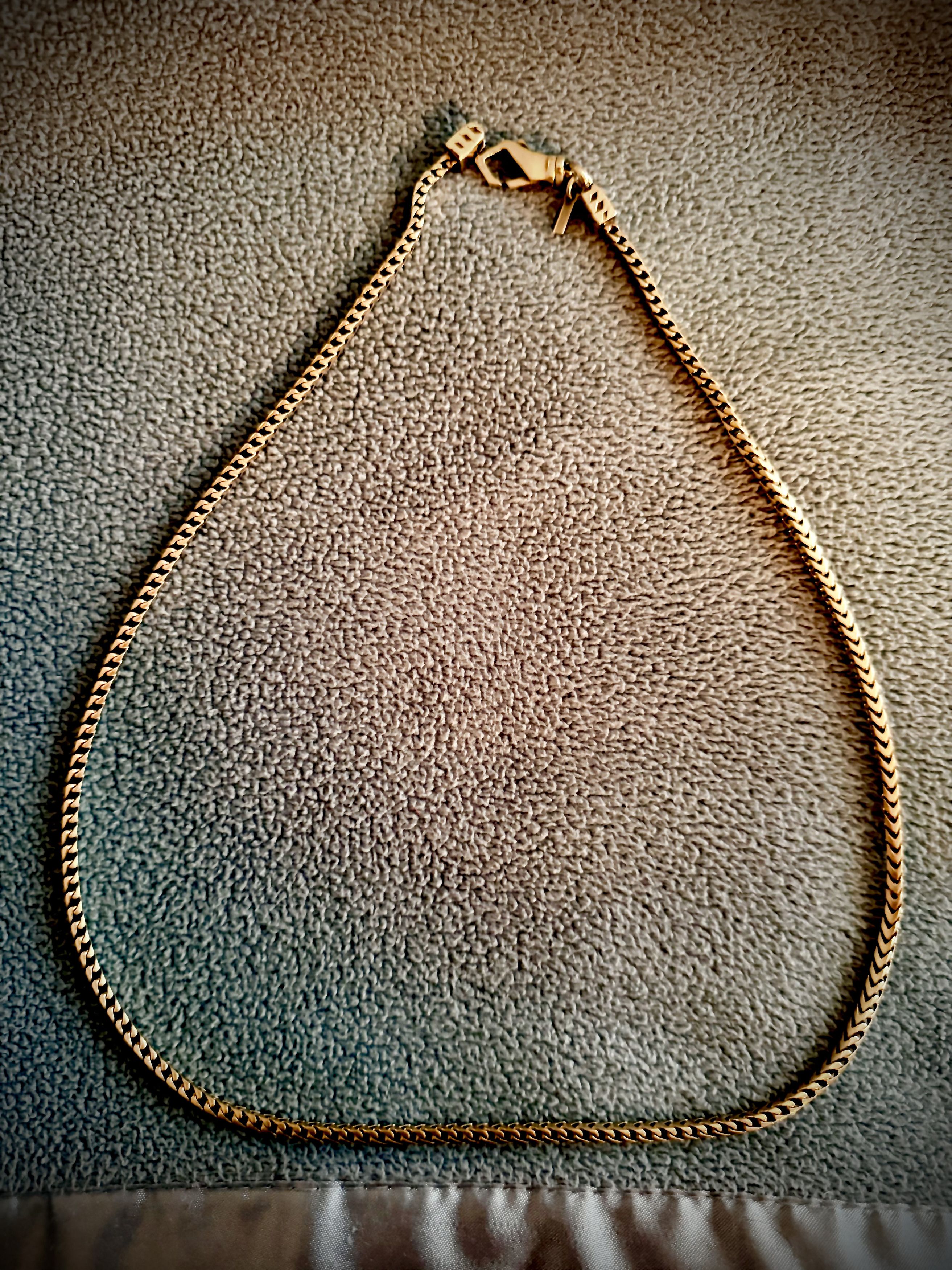 Emanuele Bicocchi Gold Box Chain Necklace Size ONE SIZE - 1 Thumbnail
