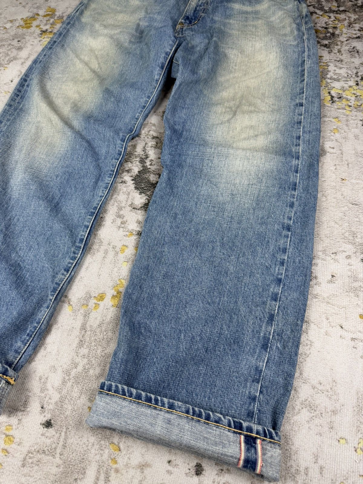 Japanese Brand Vintage Complete Finesse Rainbow Selvedge Mudwash Jeans Size US 32 / EU 48 - 2 Thumbnail