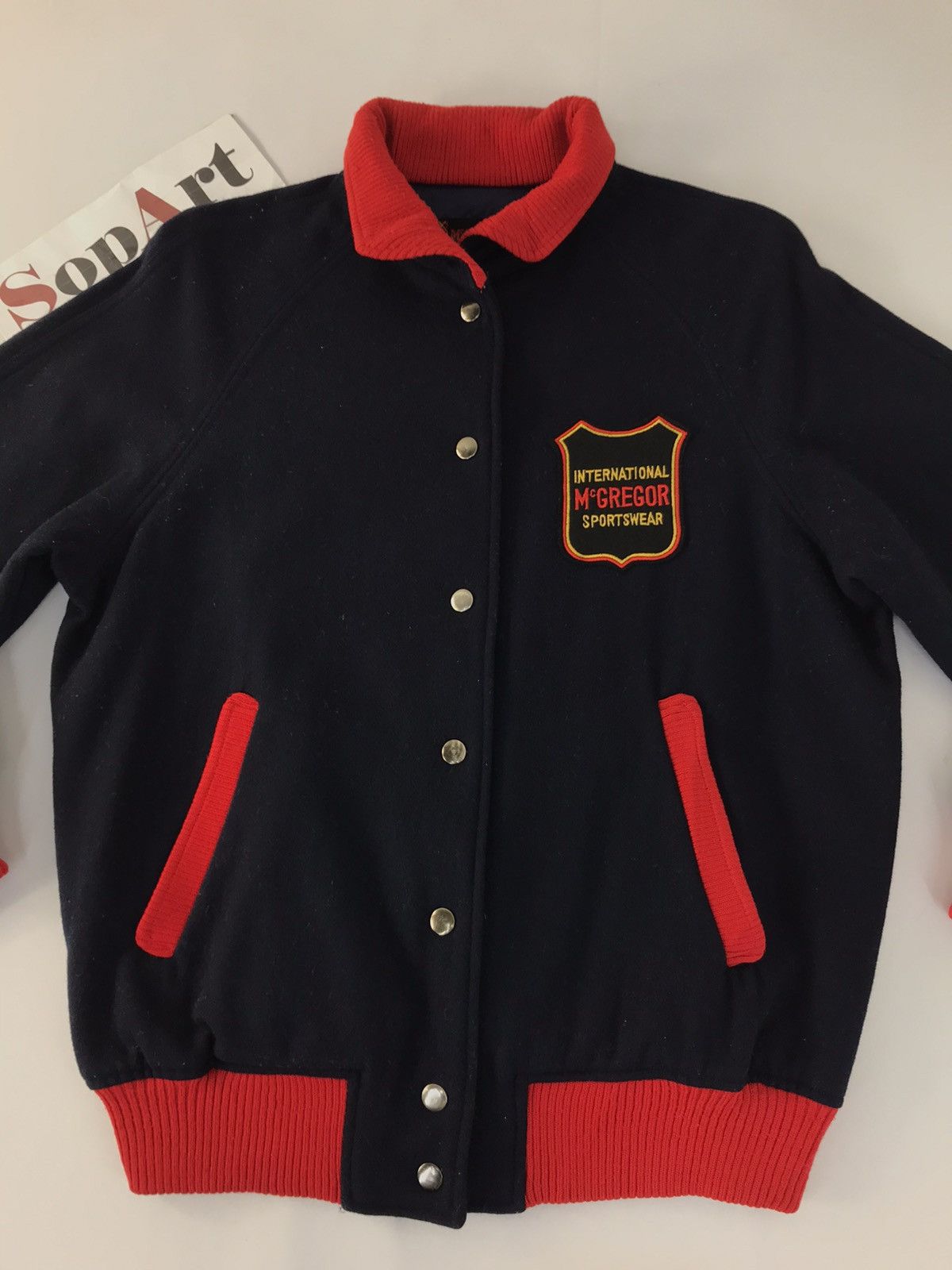 McGregor × Vintage Vintage McGregor Sportwear Unisex Varsity Jacket Snap Button Size US M / EU 48-50 / 2 - 3 Thumbnail
