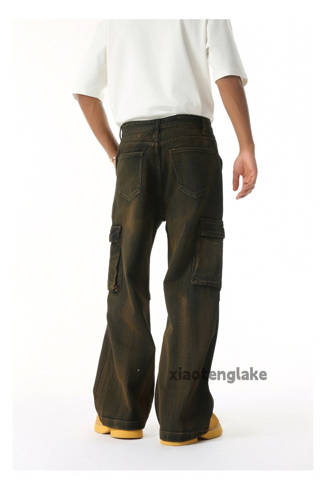Jean xz vintage distressed faded punk hiphop Stain jeans Size US 30 / EU 46 - 9 Thumbnail