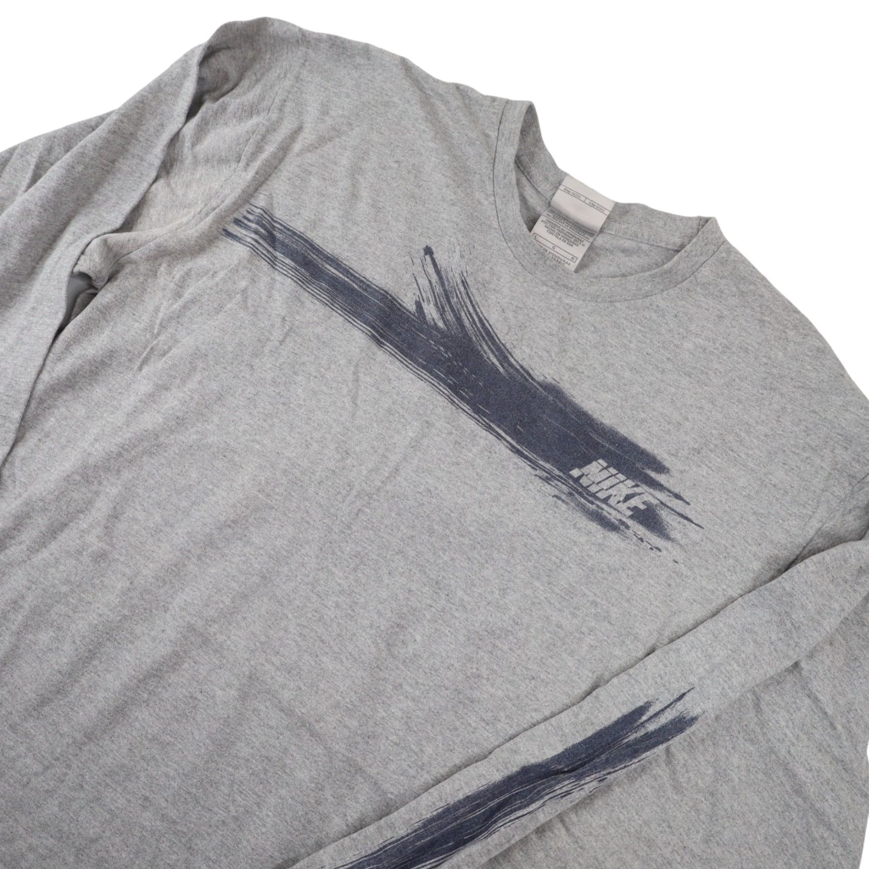 Nike VINTAGE Nike Spellout Long Sleeve T Shirt Shirt Mens Gray L Size US L / EU 52-54 / 3 - 2 Thumbnail