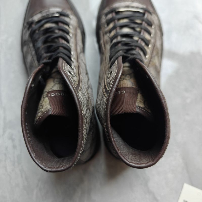 Gucci Double G High-Top Fashion Sneakers -