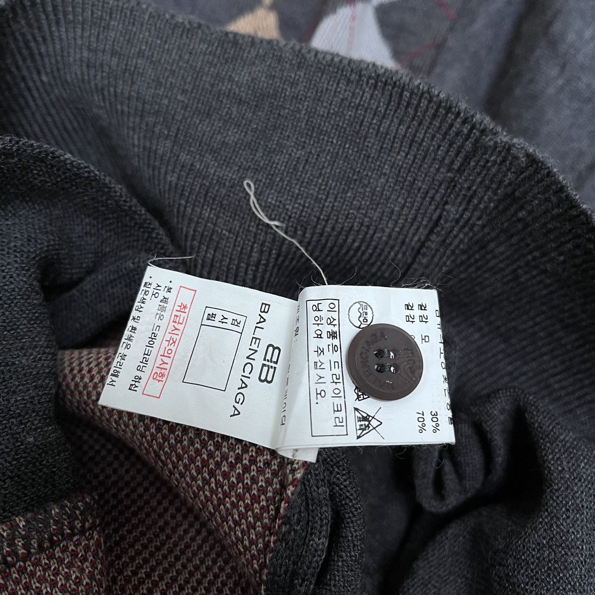 Balenciaga × Vintage 💸Accept Offer💸 Cardigan Balenciaga Knitwear Argyle Pattern Size US M / EU 48-50 / 2 - 8 Thumbnail