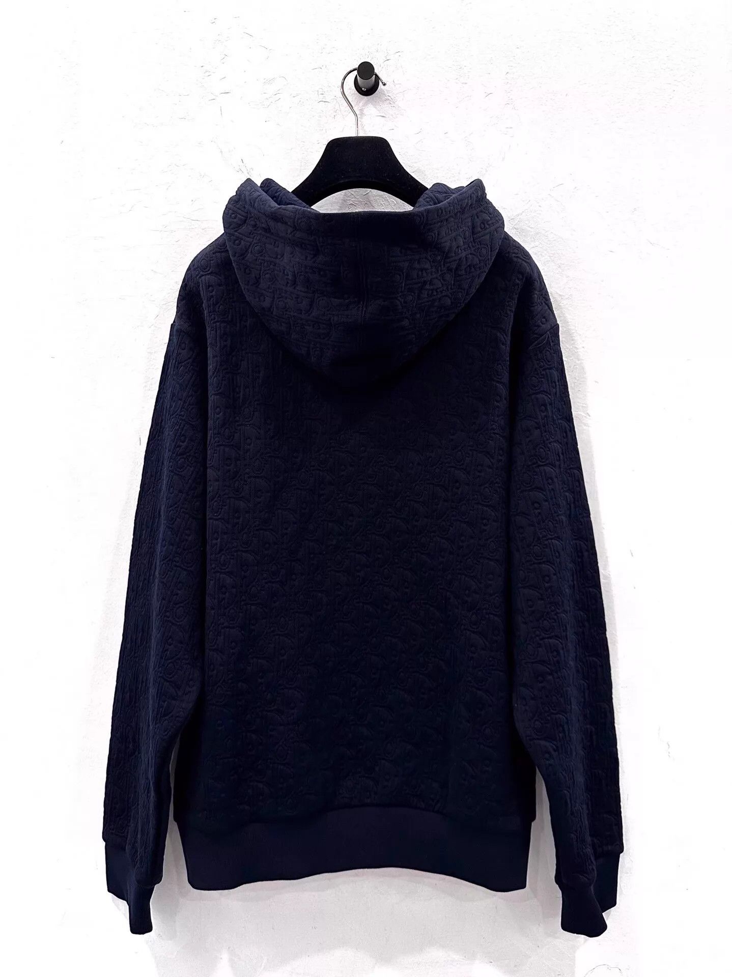 Dior Dior Essentials Oblique Logo Hoodie Navy Blue M Size US M / EU 48-50 / 2 - 3 Thumbnail