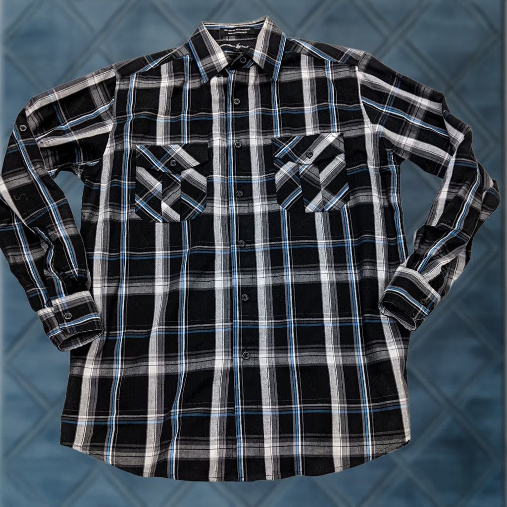 Beverly Hills Polo Club Beverly Hills Polo Club Mens Button-Up Shirt Long Sleeve Black Plaid Collar S Size US S / EU 44-46 / 1 - 1 Thumbnail