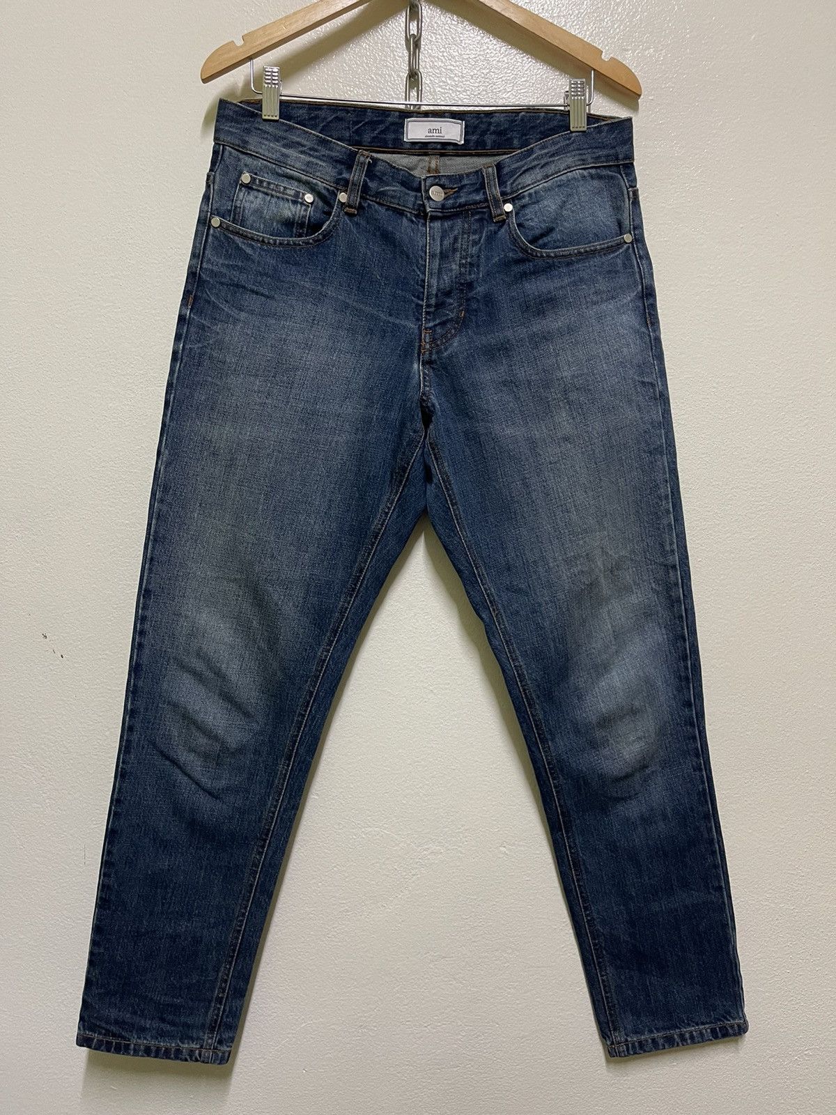 AMI AMI Alexandre Mattiussi Carrot Fit Jeans Size US 33 - 2 Thumbnail